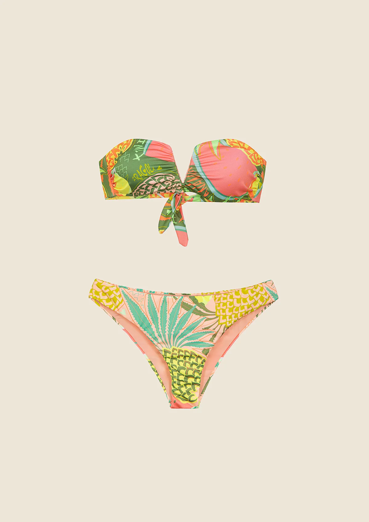 Bikini Donna F**K Fascia a V con Ferretto e slip Fisso Fantasia 2133-X15 - Image 3