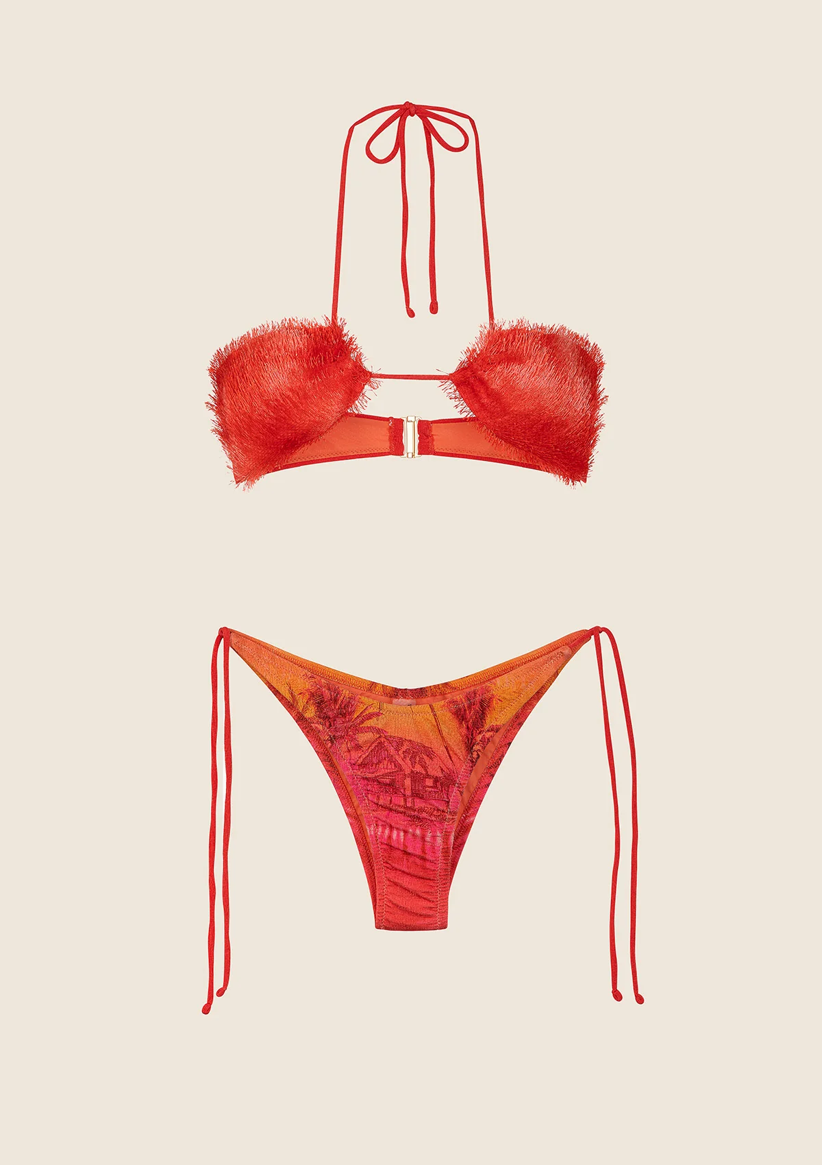Bikini Donna F**K Top con Slip Americano Regolabile Fantasia 0742-X17 - Image 4