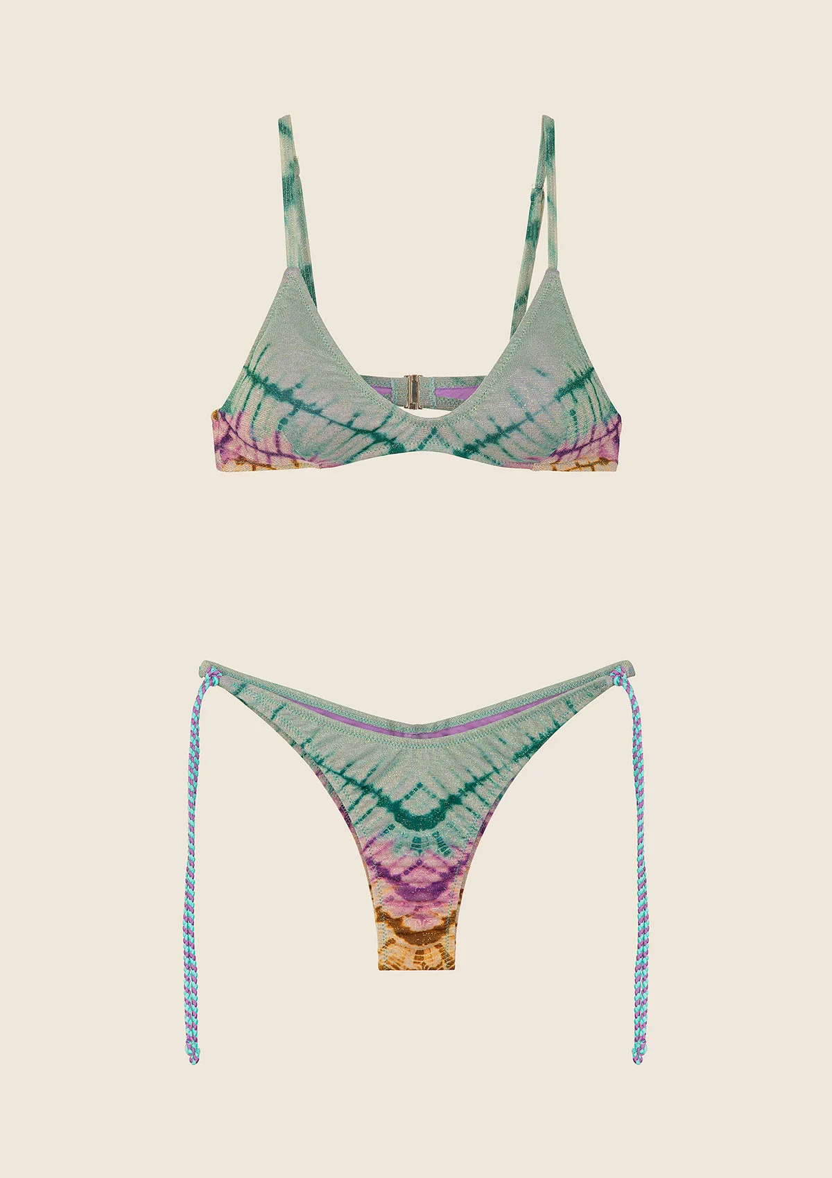 Bikini Donna F**K Top con Slip Americano Regolabile Fantasia 0921-X10 - Image 3