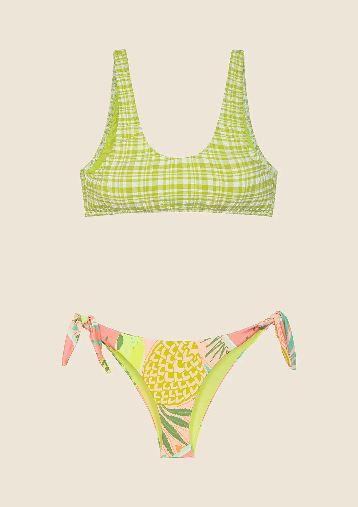 Bikini Donna F**K Top con Slip Brasiliano Regolabile 0612-X12 - Image 4