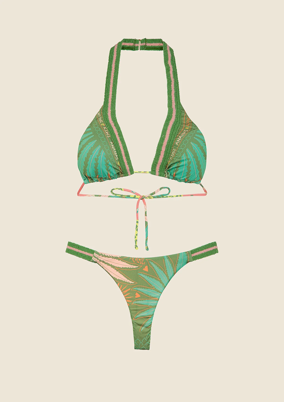 Bikini Donna F**K Triangolo Alto con Perizoma Fantasia 0640-X13 - Image 3