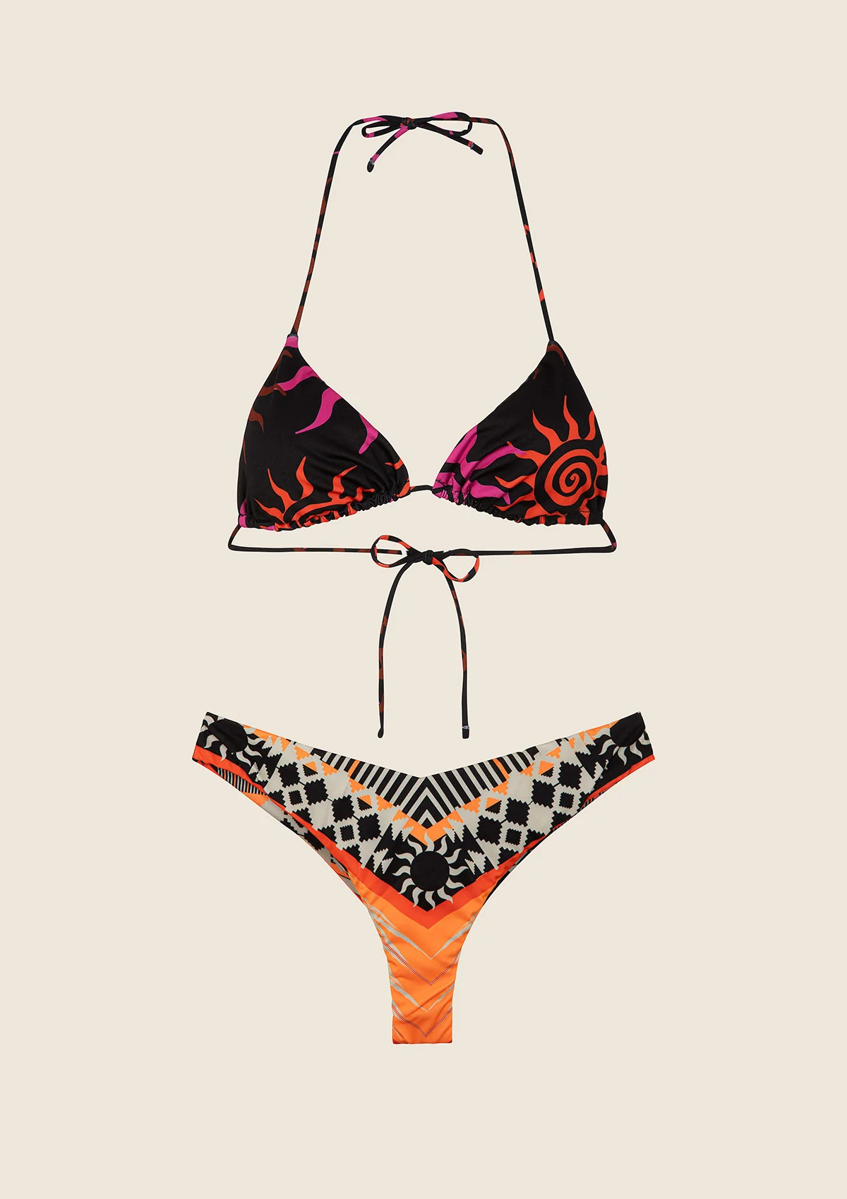 Bikini Donna F**K Triangolo con Slip Americano Fisso Fantasia 2112-X06 - Image 3