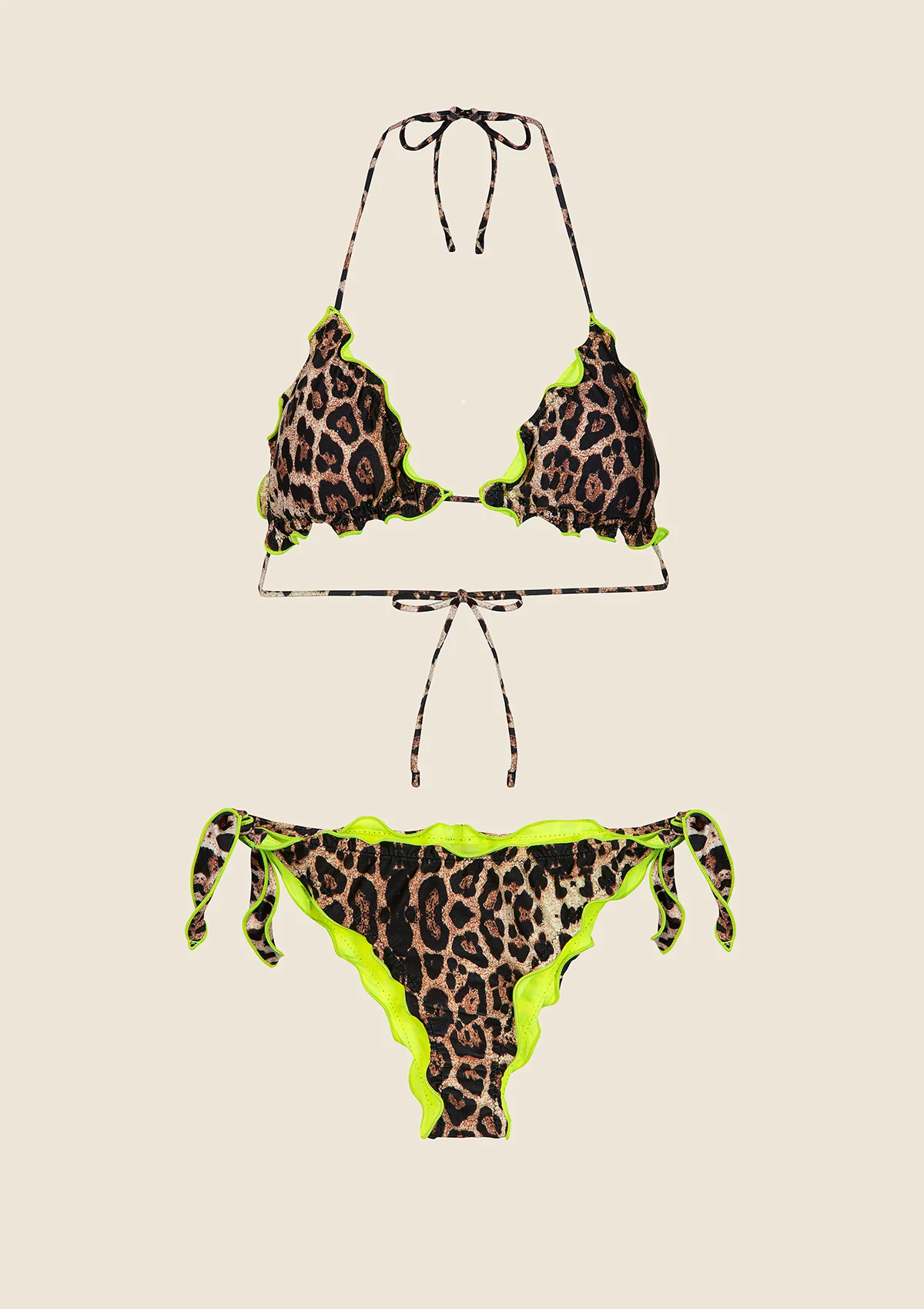 Bikini Donna F**K Triangolo con Slip Regolabile Fantasia 0520-X24 - Image 3