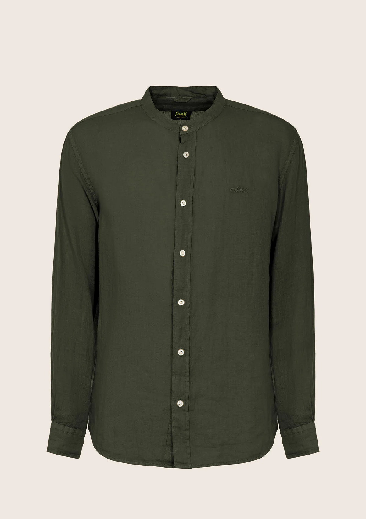 Camicia Uomo F**K Verde Militare M01CL41-MG - Image 3