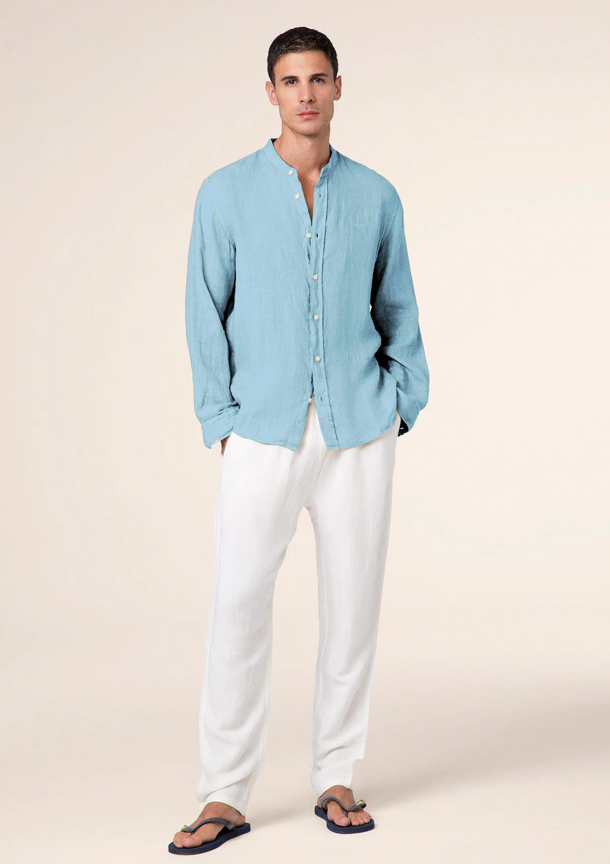 Camicia Uomo F**K Celeste M01CL41-TQ - Image 2