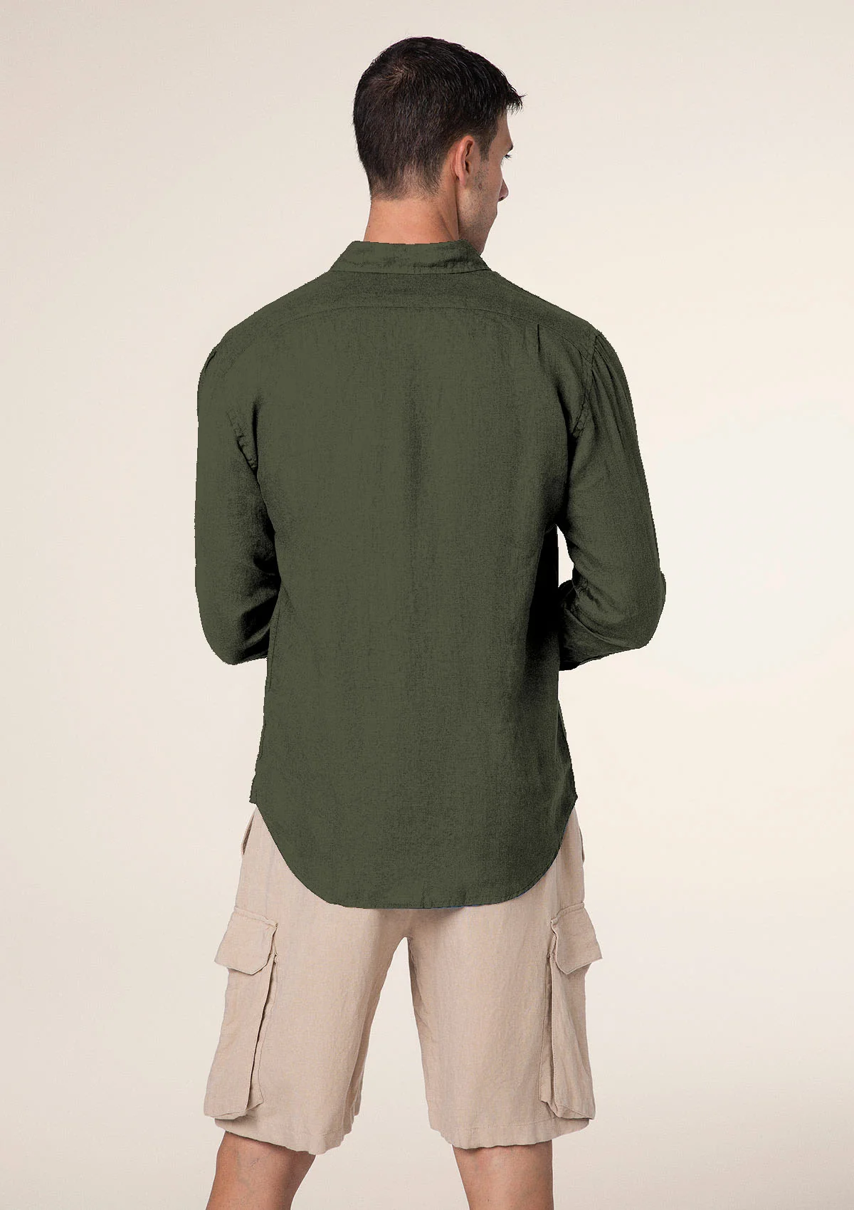Camicia Uomo F**K Verde Militare M01CL40-MG - Image 2