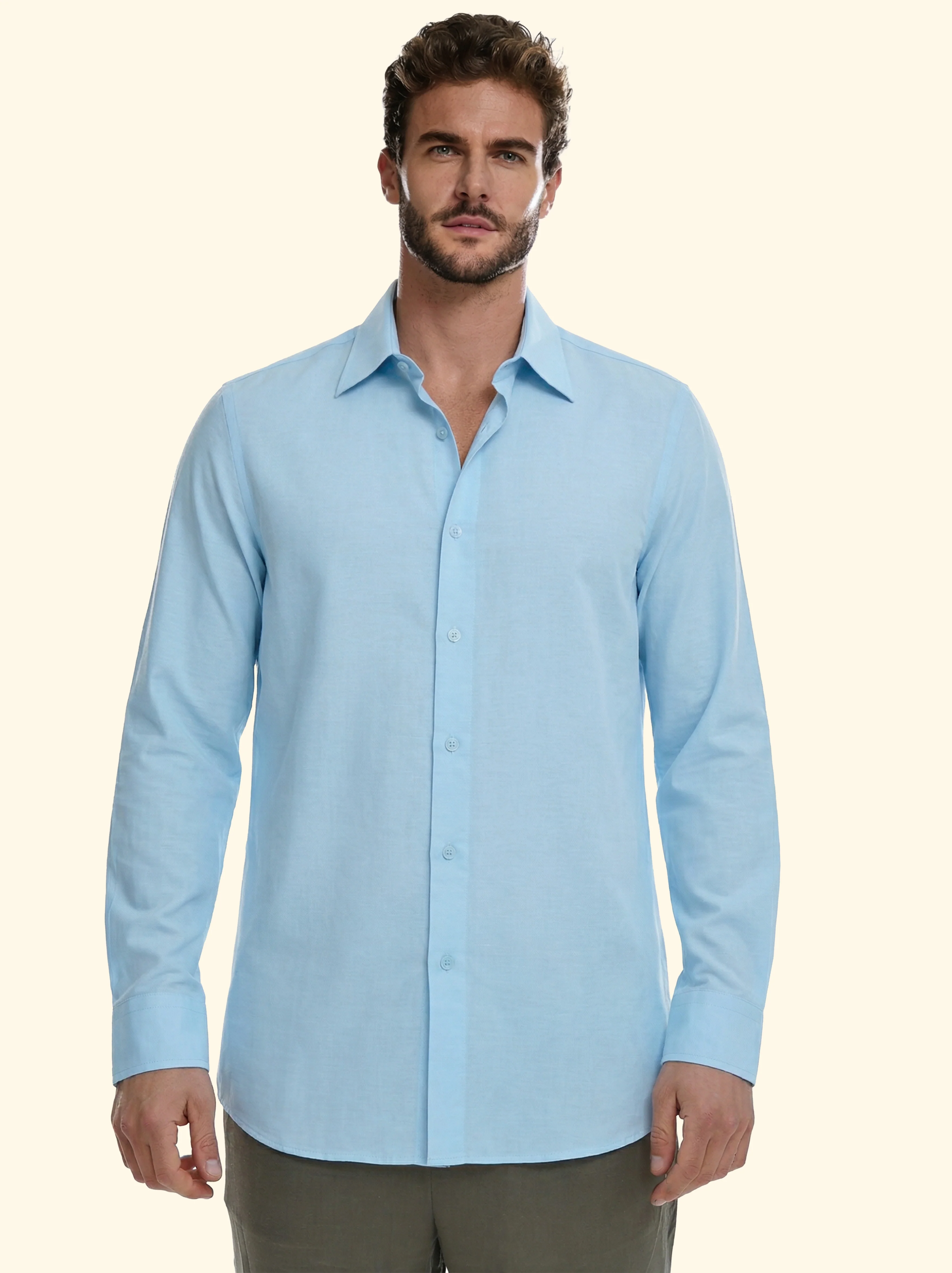 Camicia Uomo F**K Celeste SM7000-CL