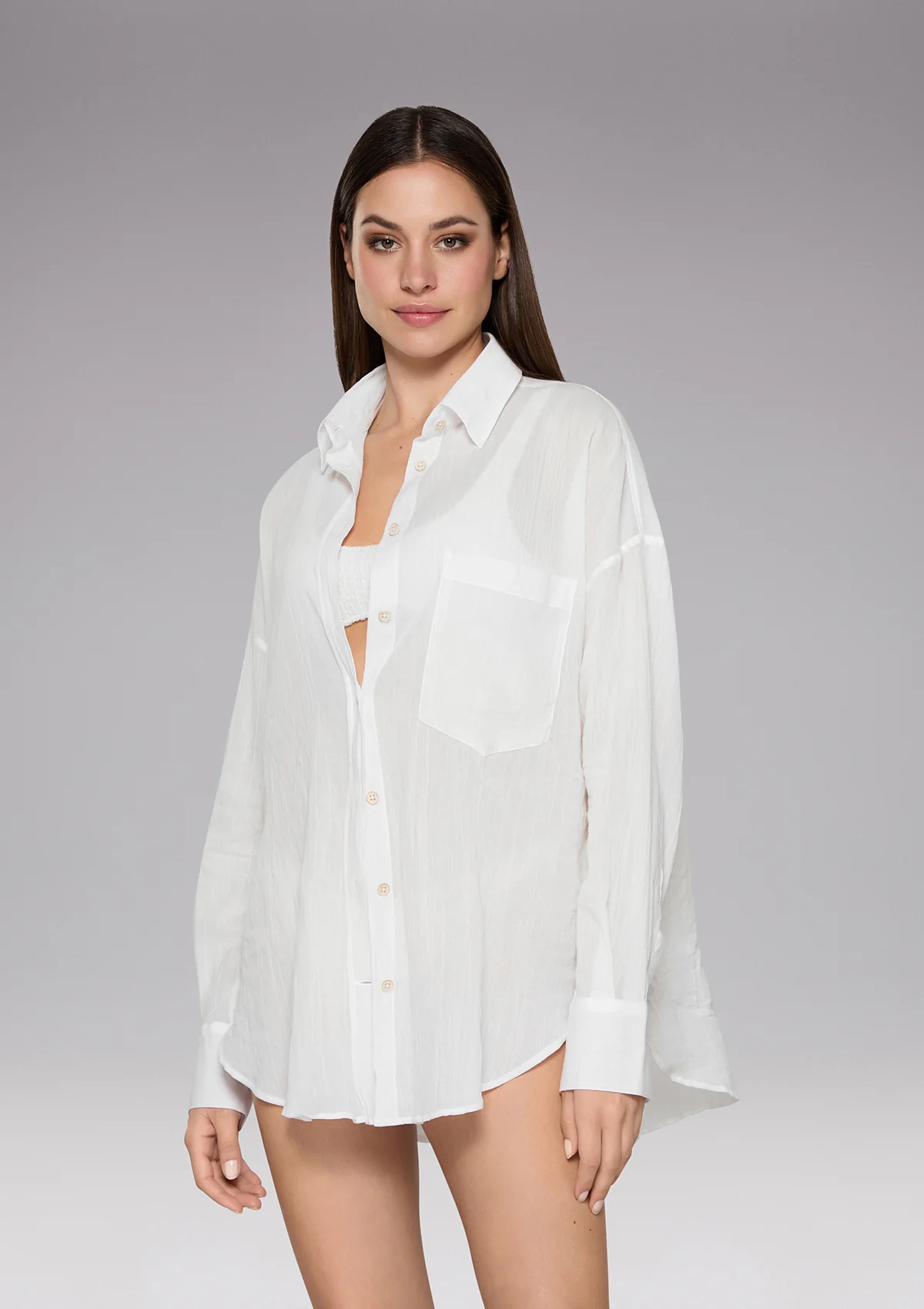 CAMICIA DONNA MANICA LUNGA CLEAR