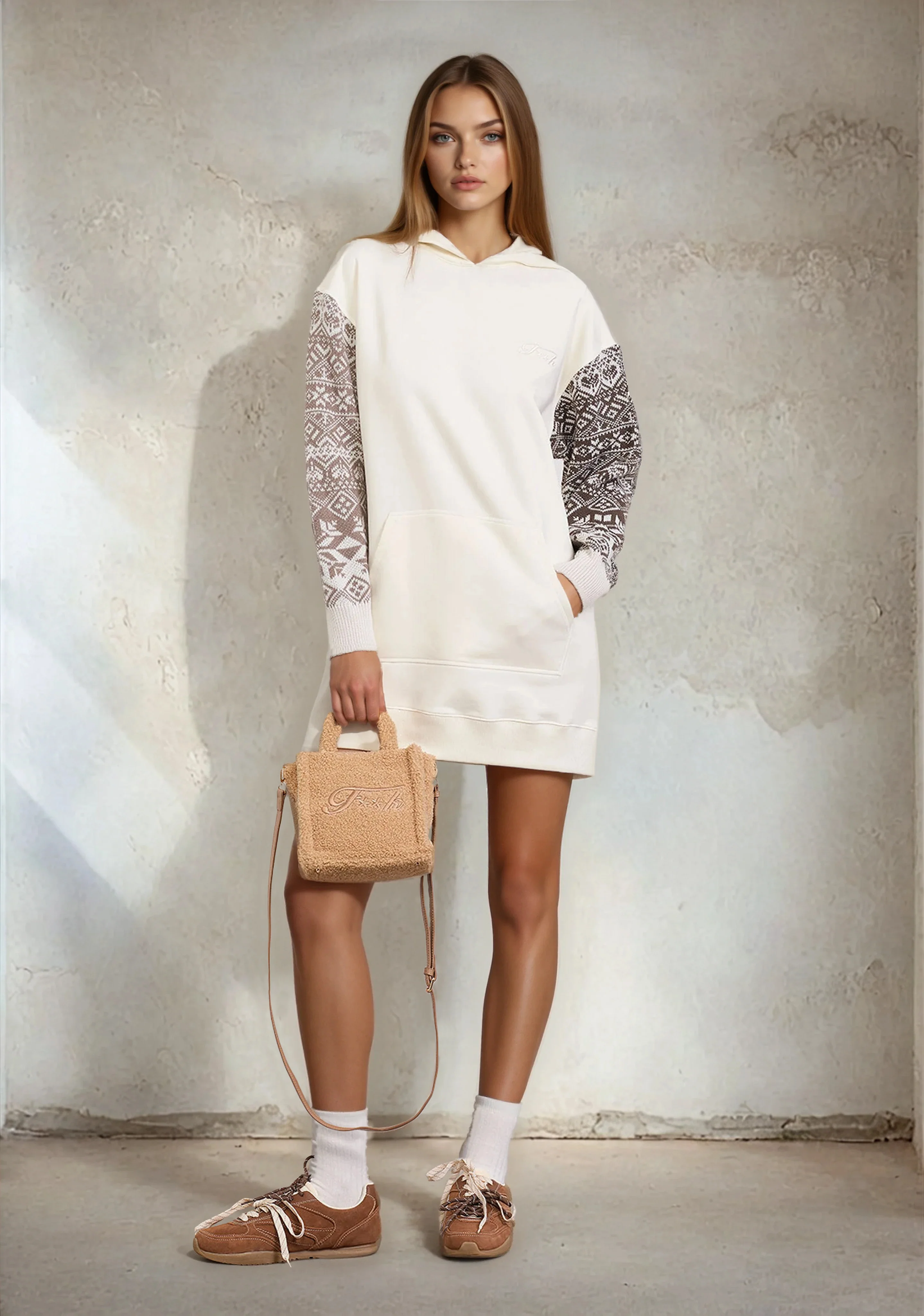 Cesto Bag Donna F**K Beige WW0010-BG - Image 4