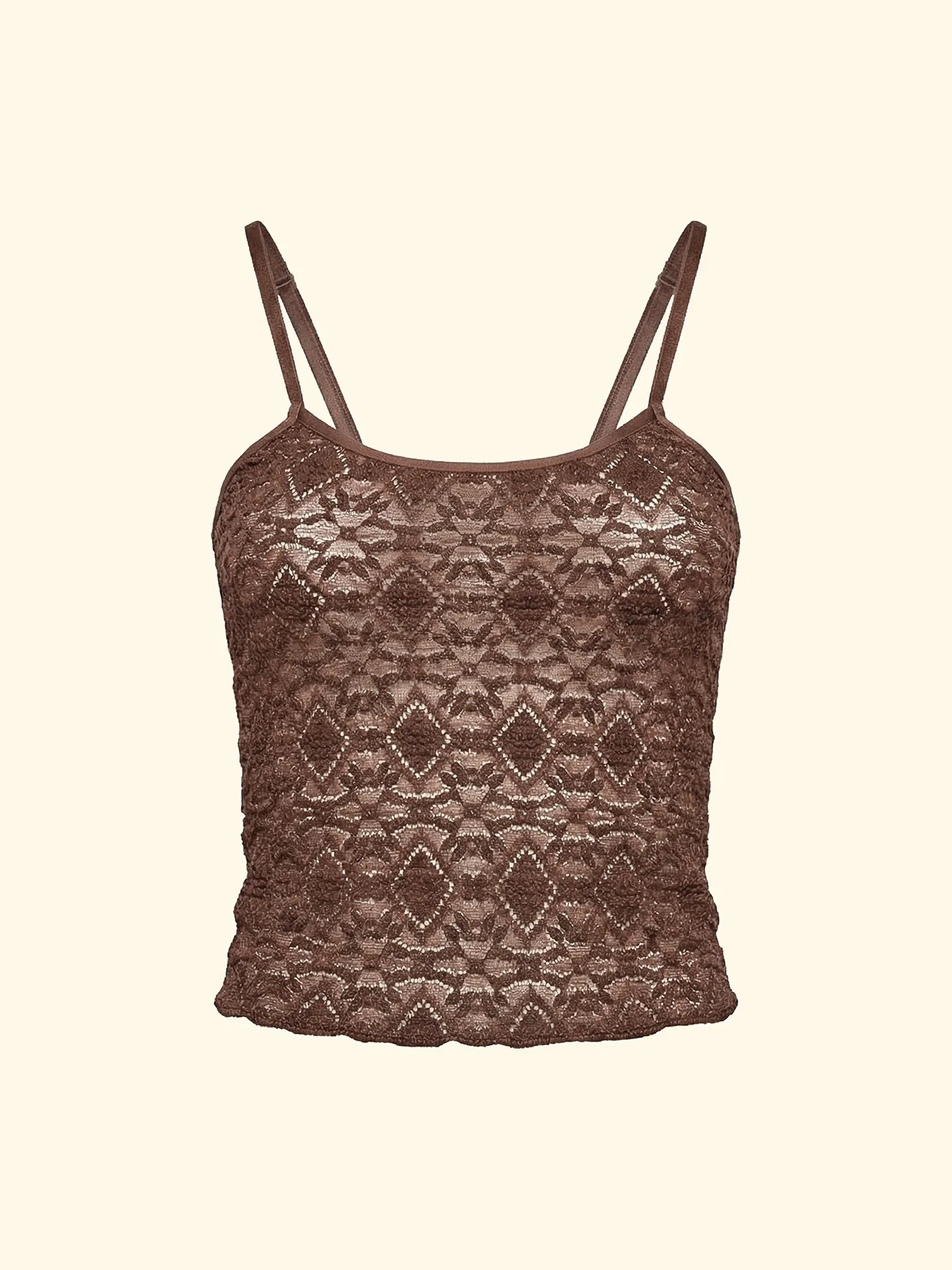 Crop Top Donna F**K Marrone SW0207-BN - Image 3