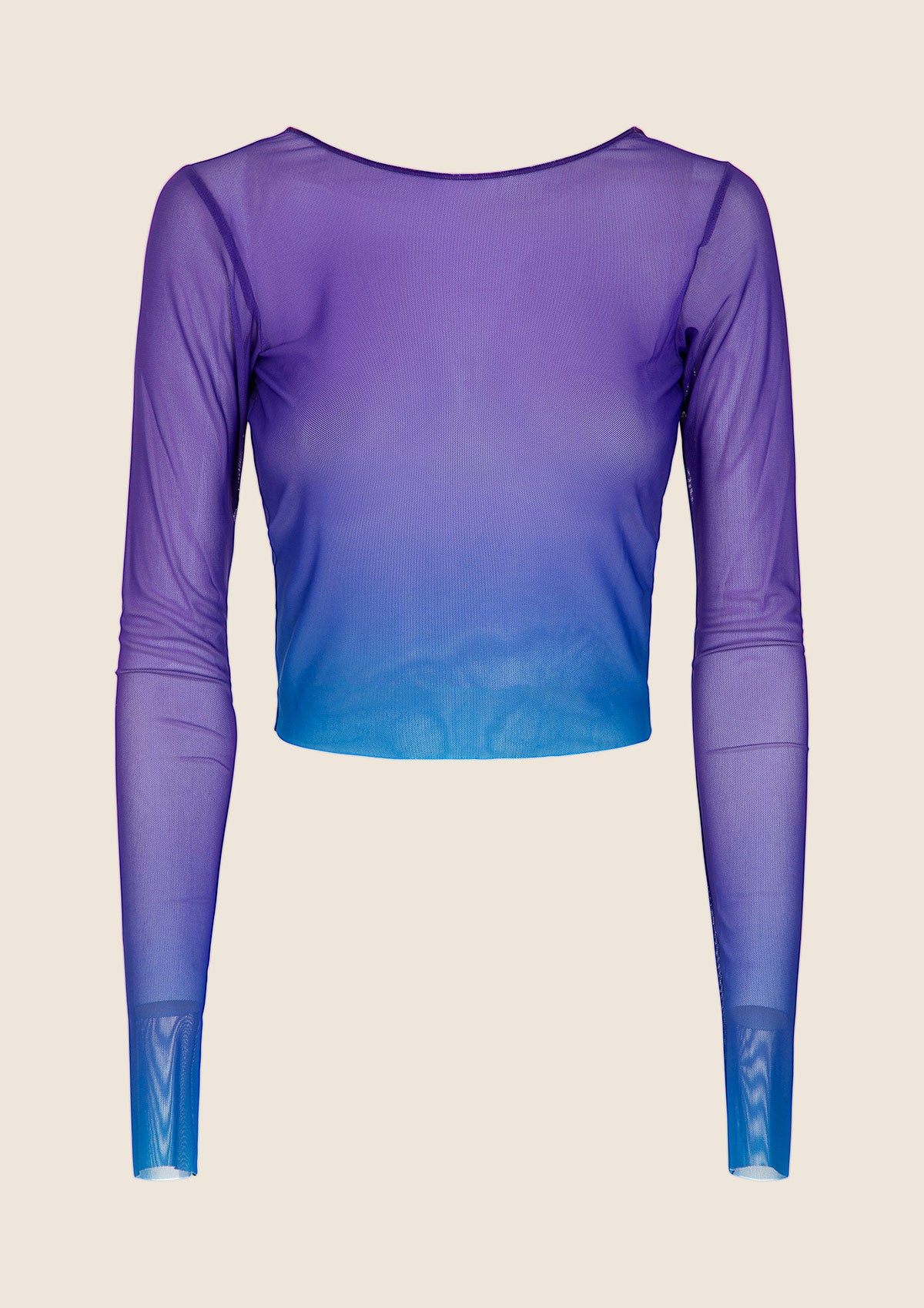 Crop Top Manica Lunga Donna F**K Degradè 1156-X46 - Image 3