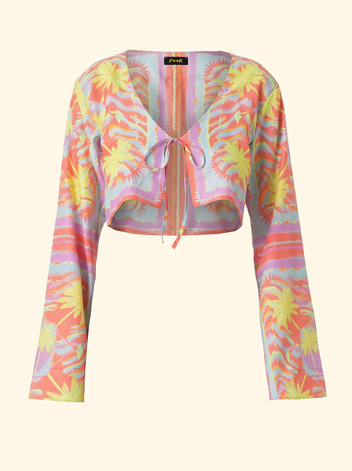 Crop Top manica lunga Donna F**K Fantasia SW0336-X26 - Image 4