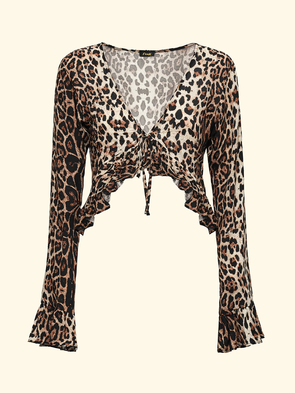 Crop Top Manica Lunga Donna F**K Fantasia SW0125-X02 - Image 3