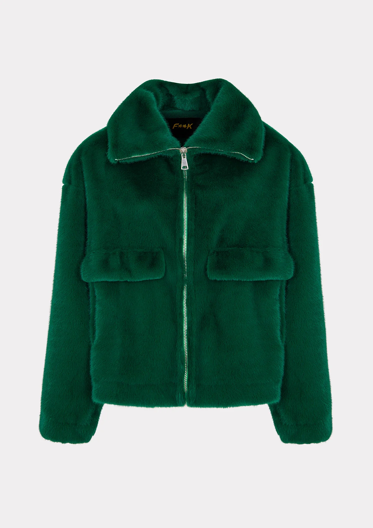 Eco Pelliccia Donna F**K Verde W0110-GN - Image 4