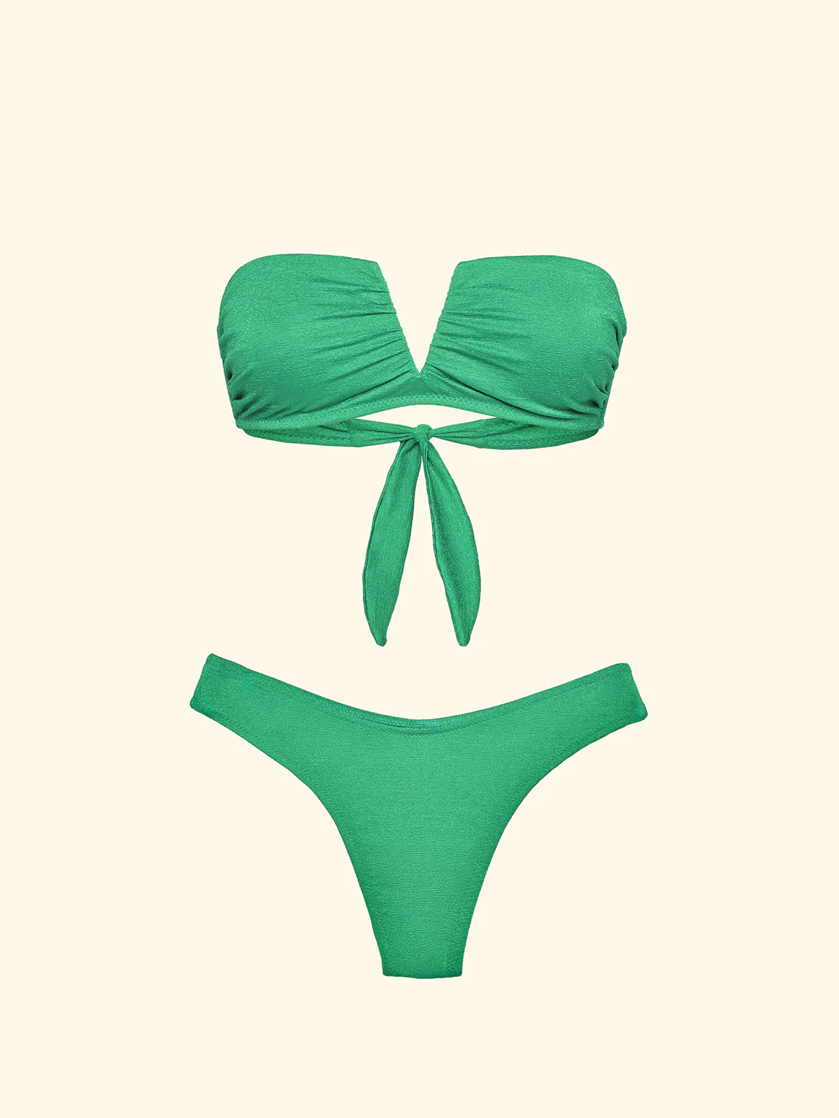 Bikini Donna F**K Fascia a V con Ferretto e Slip Americano Fisso Verde Acqua SW1802-AQ - Image 3