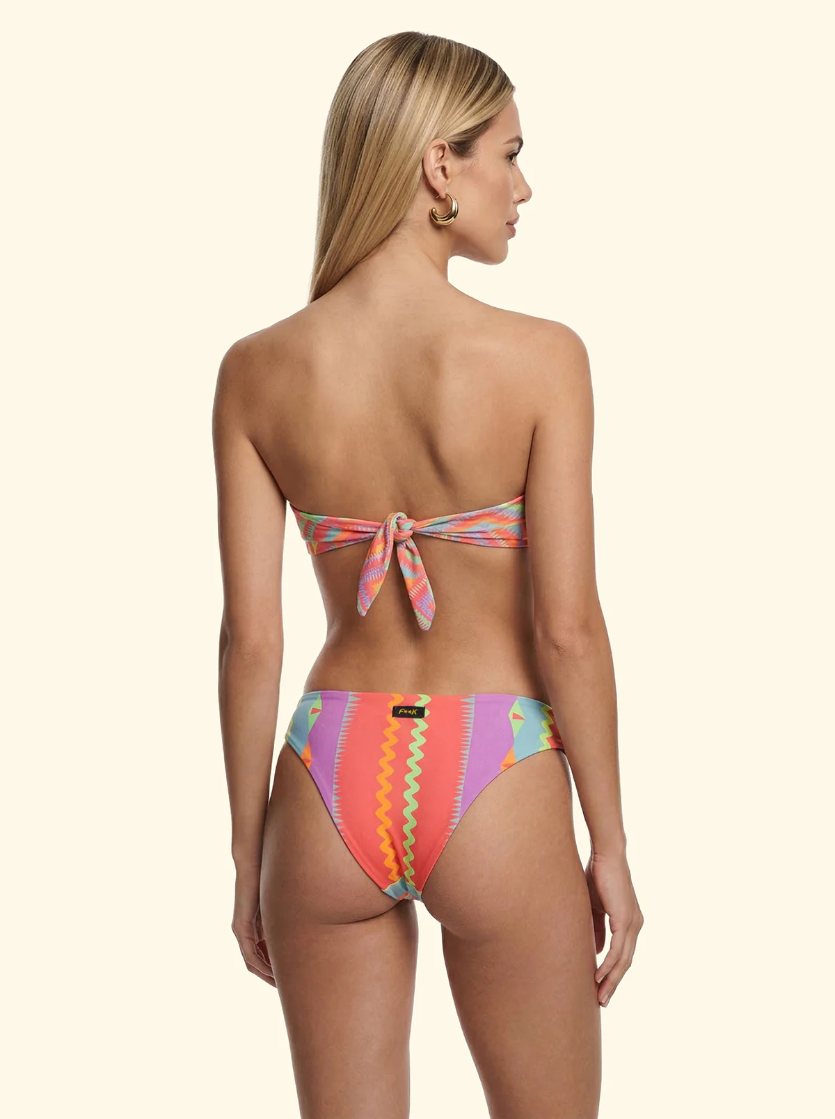 Bikini Donna F**K Fascia a V con Slip Fisso Fantasia SW2203-X35 - Image 2
