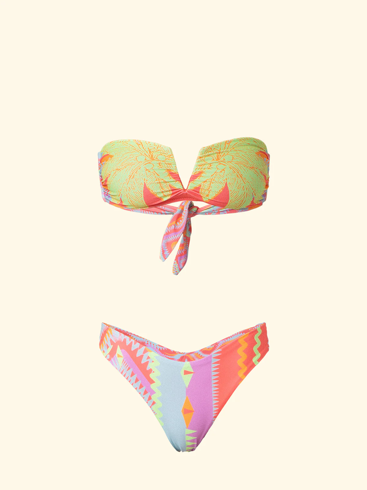 Bikini Donna F**K Fascia a V con Slip Fisso Fantasia SW2203-X35 - Image 3