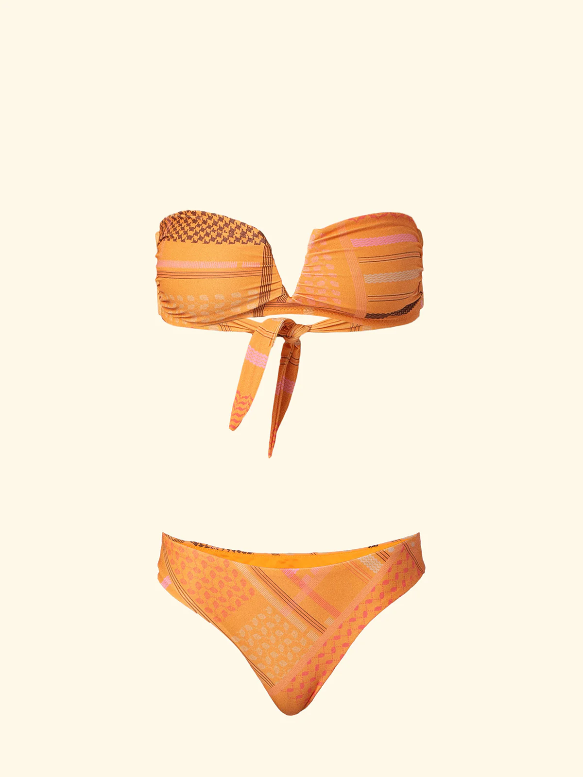 Bikini Donna F**K Fascia a V con Slip Fisso Fantasia SW2207-X70 - Image 3