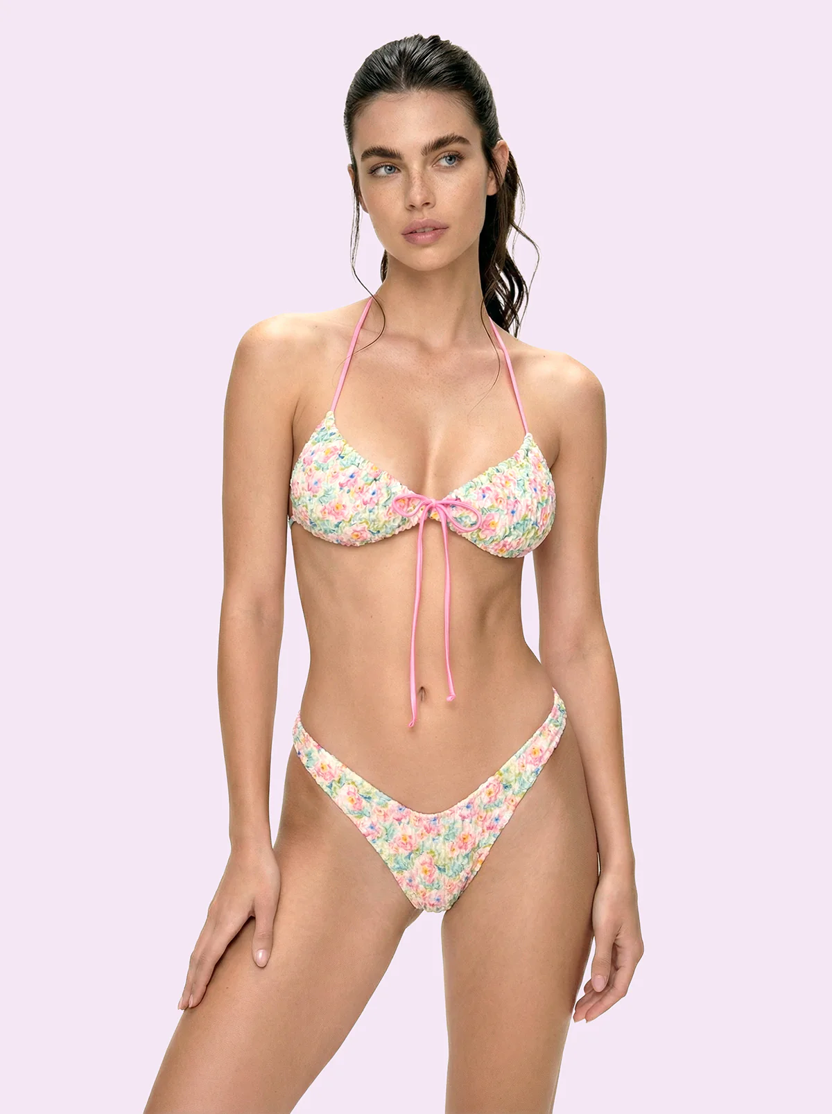 Bikini Donna F**K Crazy Fascia con Slip Americano Fisso Fantasia SW0102-X01