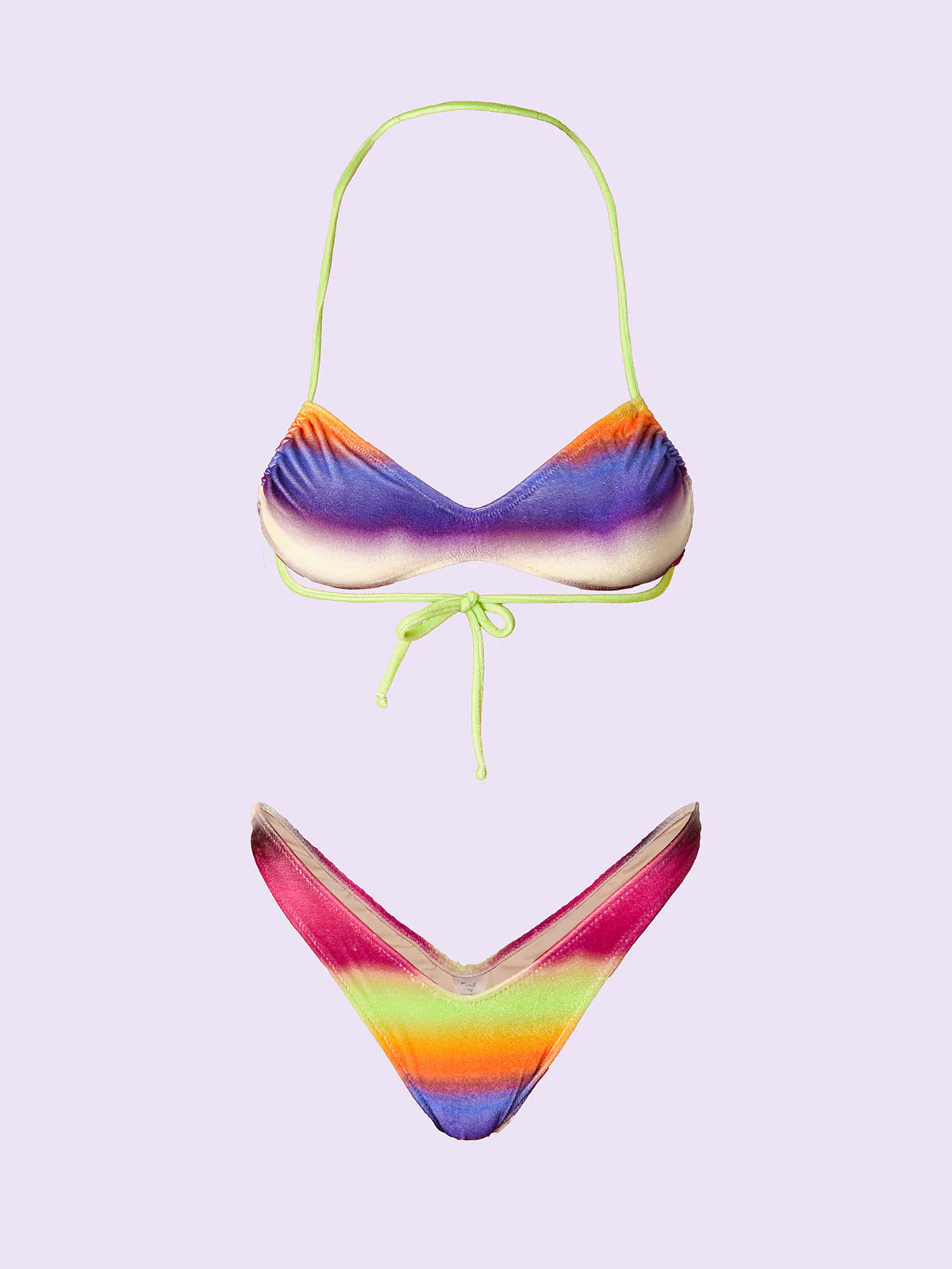 Bikini Donna F**K Crazy Fascia con Slip Americano Fisso Fantasia SW0201-X10 - Image 3
