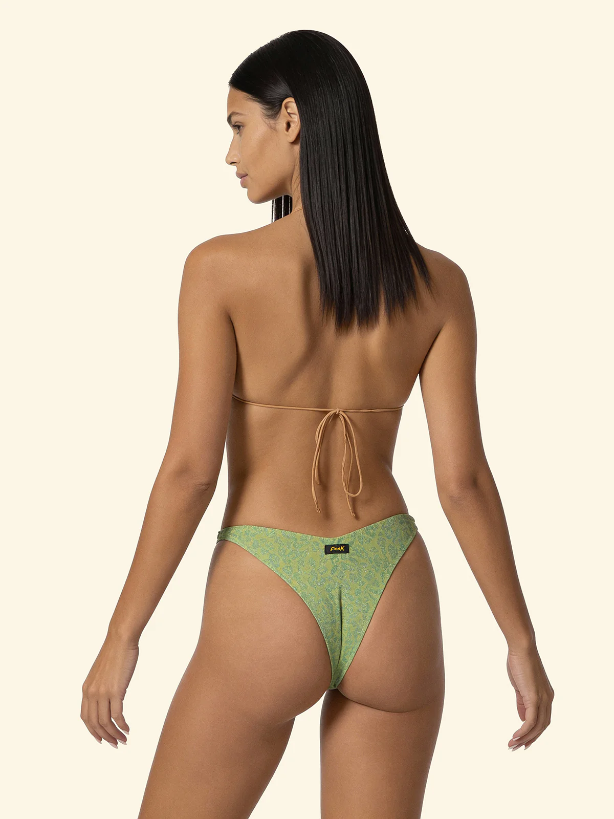 Bikini Donna F**K Fascia con Slip Americano Fisso Gold SW0161-GD - Image 2