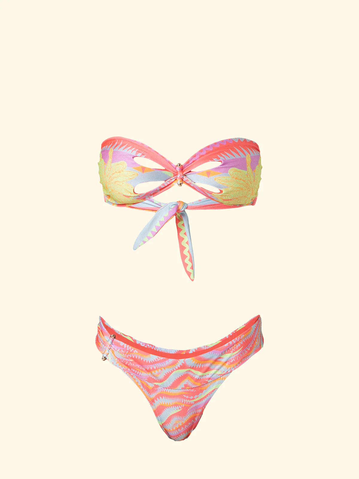 Bikini Donna F**K Fascia con Slip Fisso Fantasia SW0331-X35 - Image 3