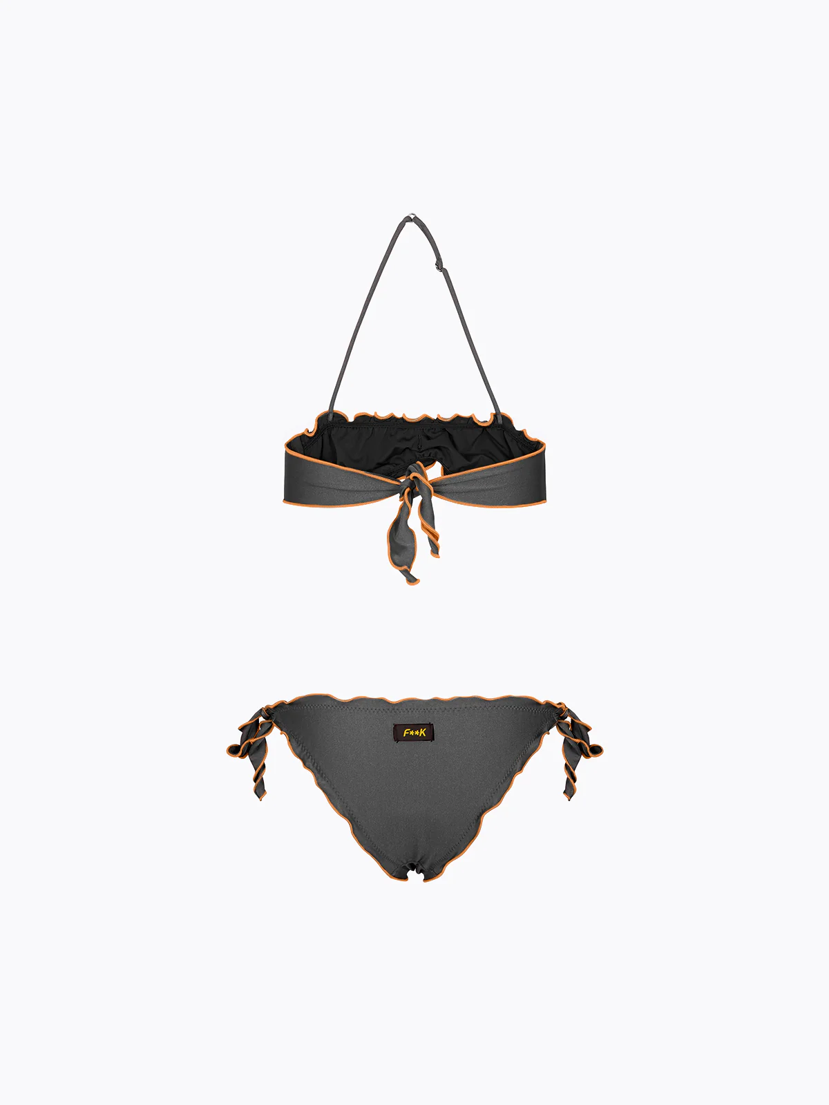 Bikini Bambina F**K Fascia con Slip Regolabile Nero SG0531-BK - Image 2