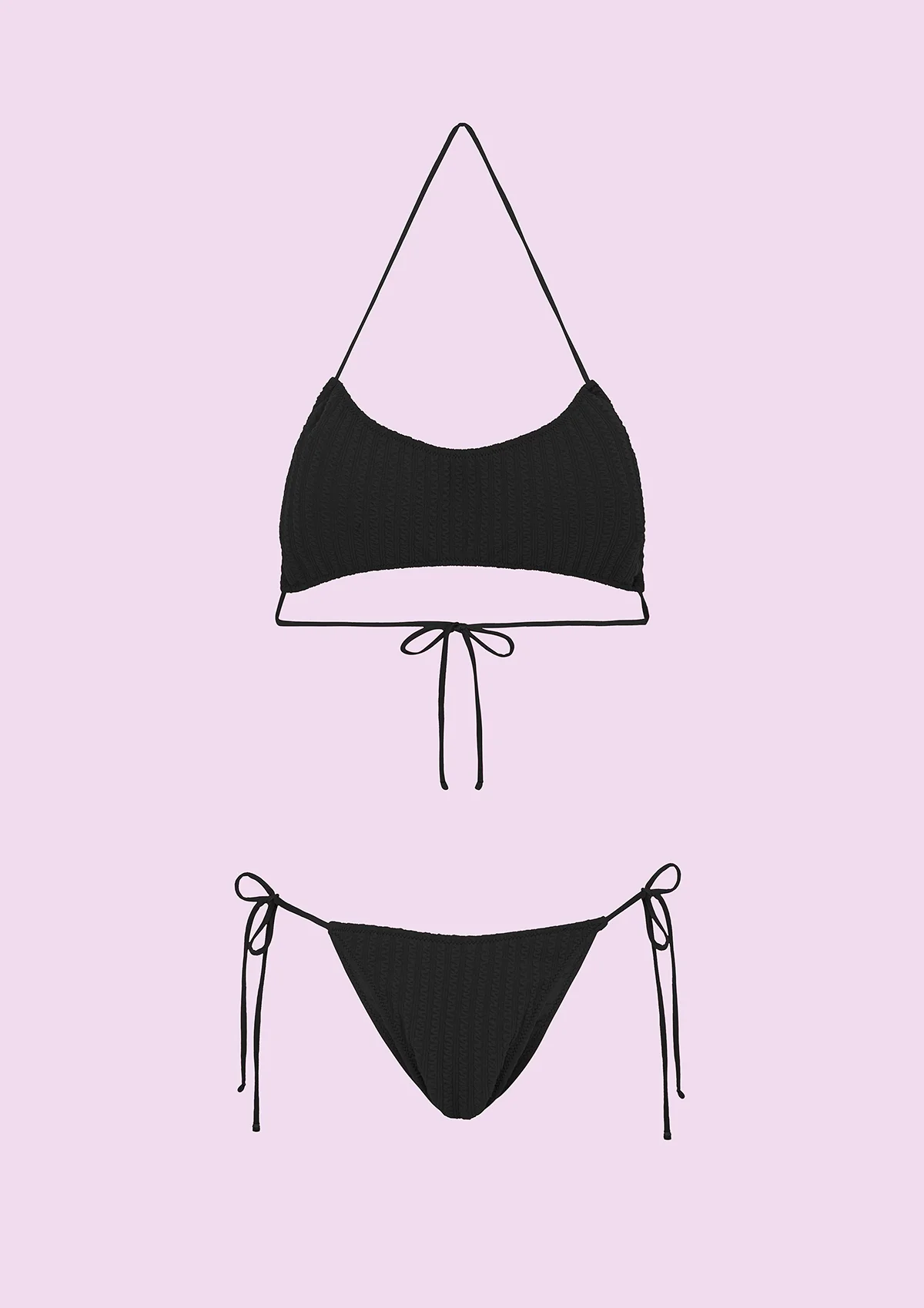 Bikini Donna F**K Fascia con Slip Regolabile Nero SWC011-BK - Image 4