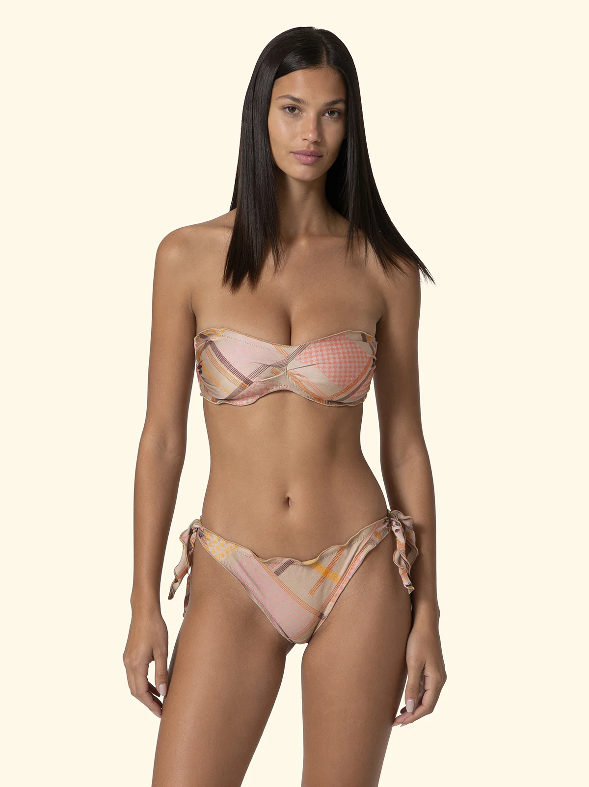 Bikini Donna F**K Fascia con Slip Regolabile Fantasia SW2607-X69