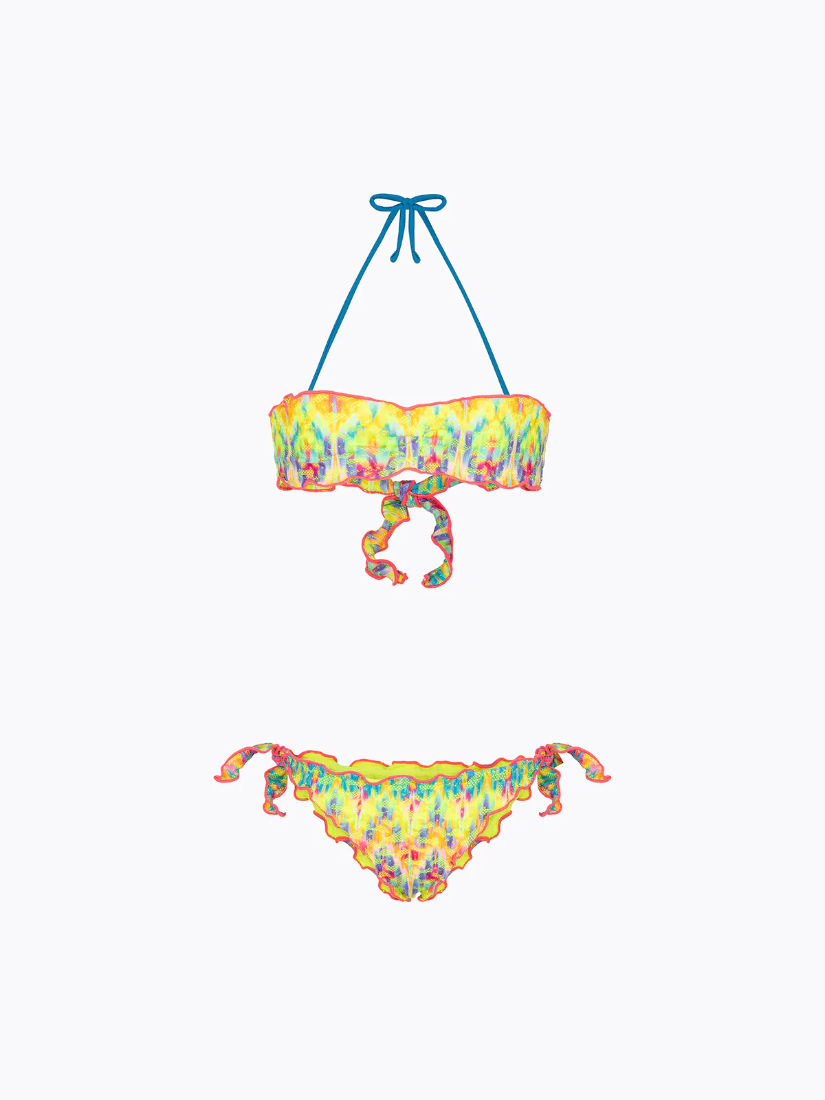 Bikini Bambina F**K Fascia con Slip Regolabile Fantasia SG0651-X88