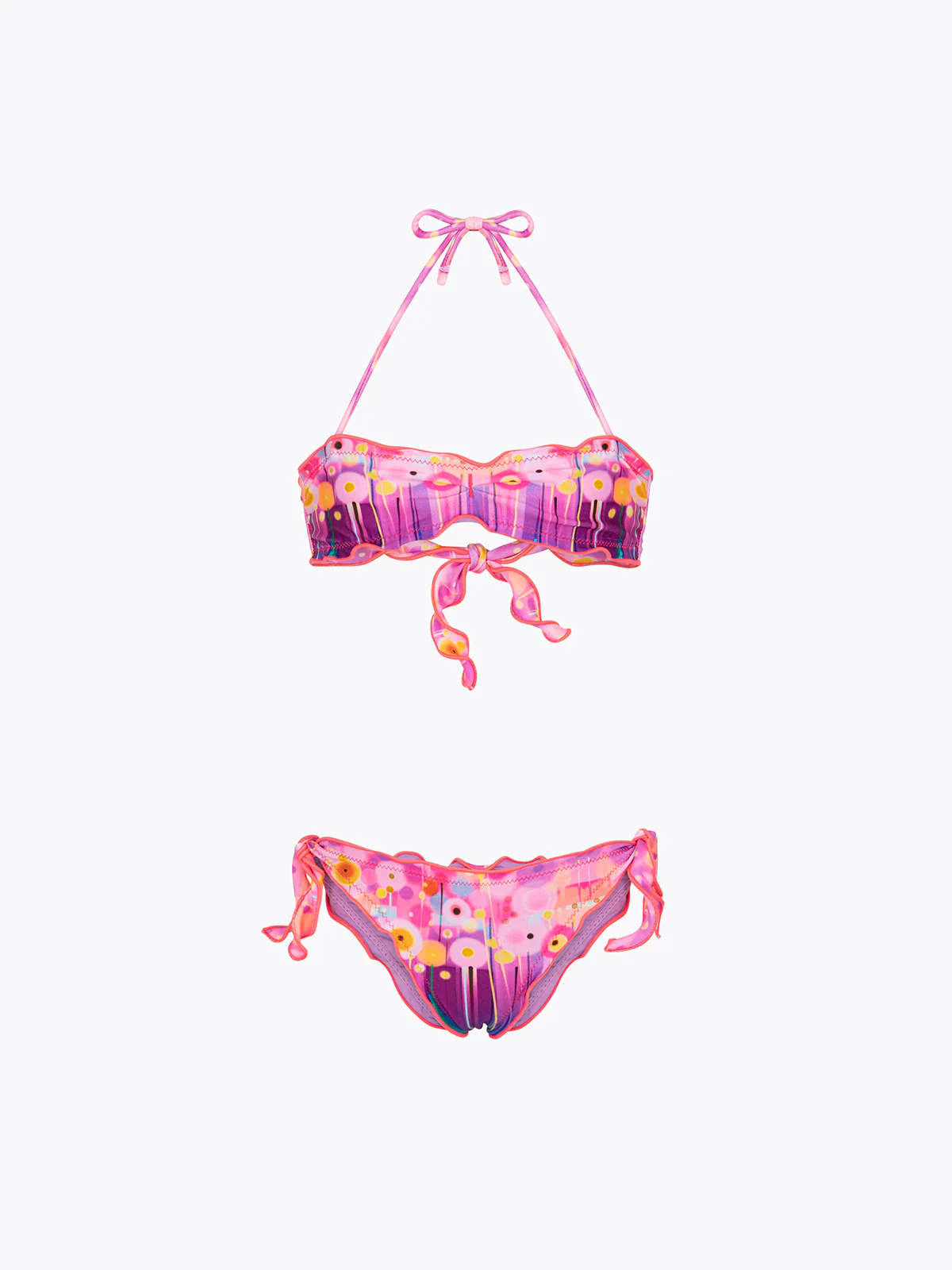 Bikini Bambina F**K Fascia con Slip Regolabile Fantasia SG0671-X91