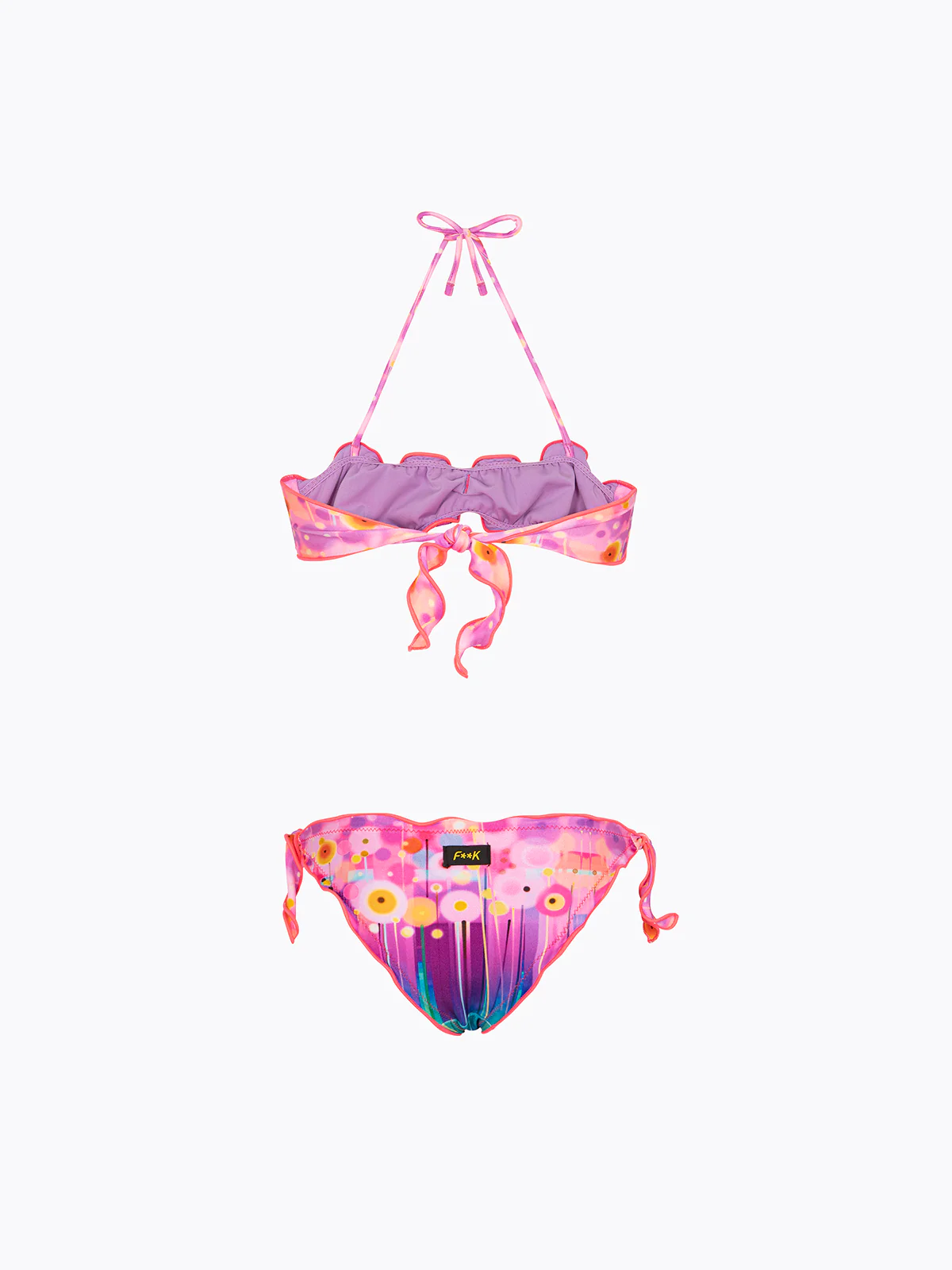 Bikini Bambina F**K Fascia con Slip Regolabile Fantasia SG0671-X91 - Image 2