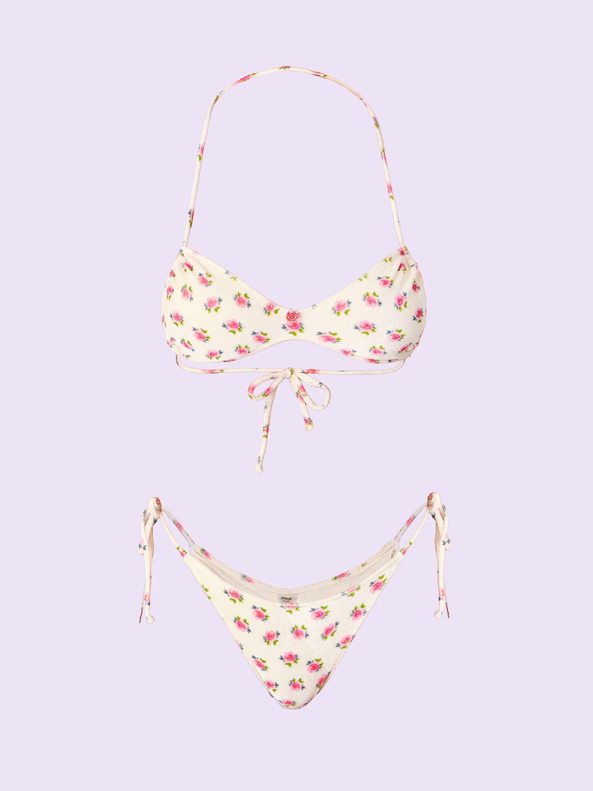 Bikini Donna F**K Crazy Fascia con Slip Regolabile Fantasia SW0111-X02 - Image 3