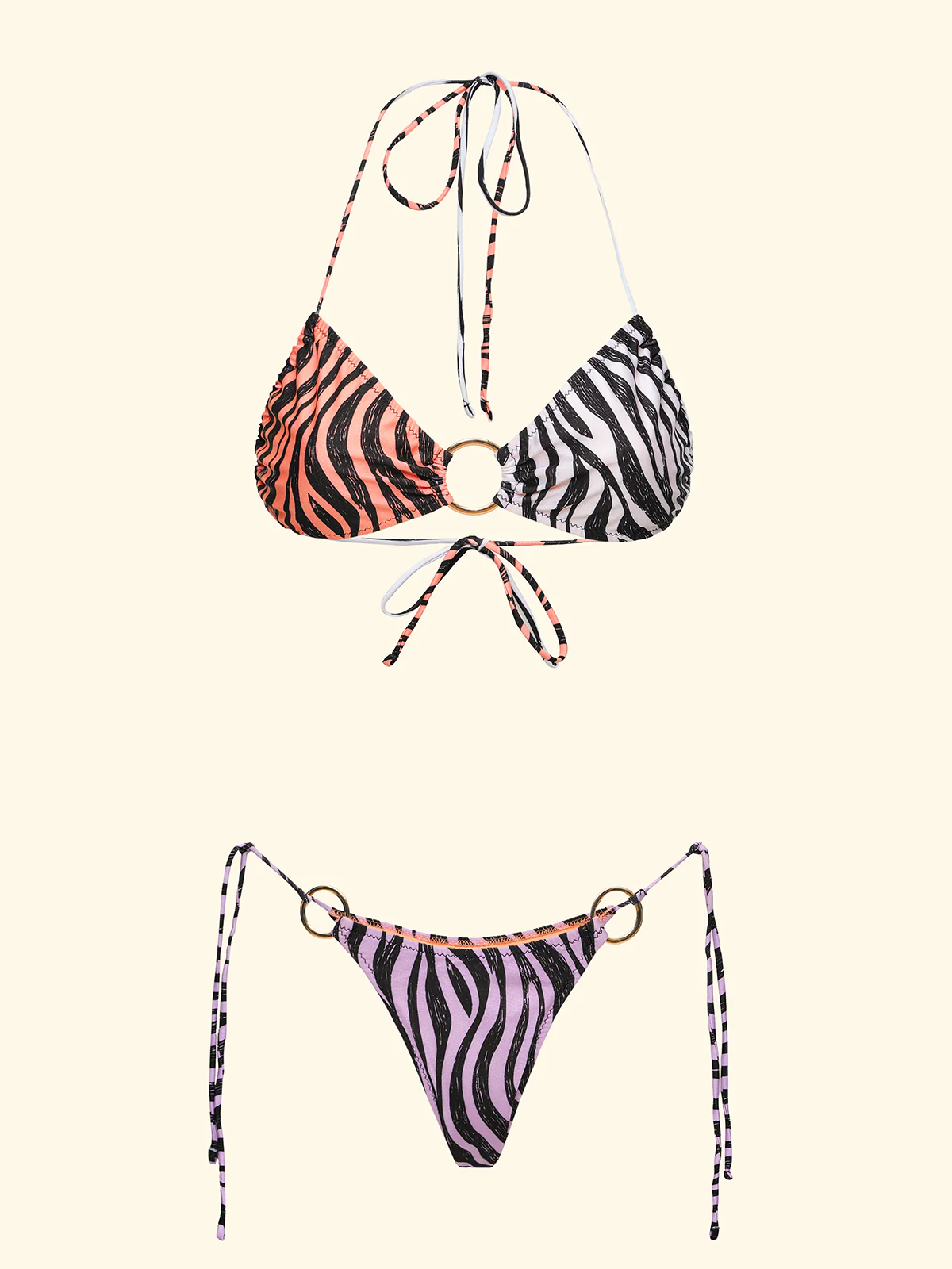 Bikini Donna F**K Fascia con Slip Regolabile Fantasia SW0183-X10 - Image 3