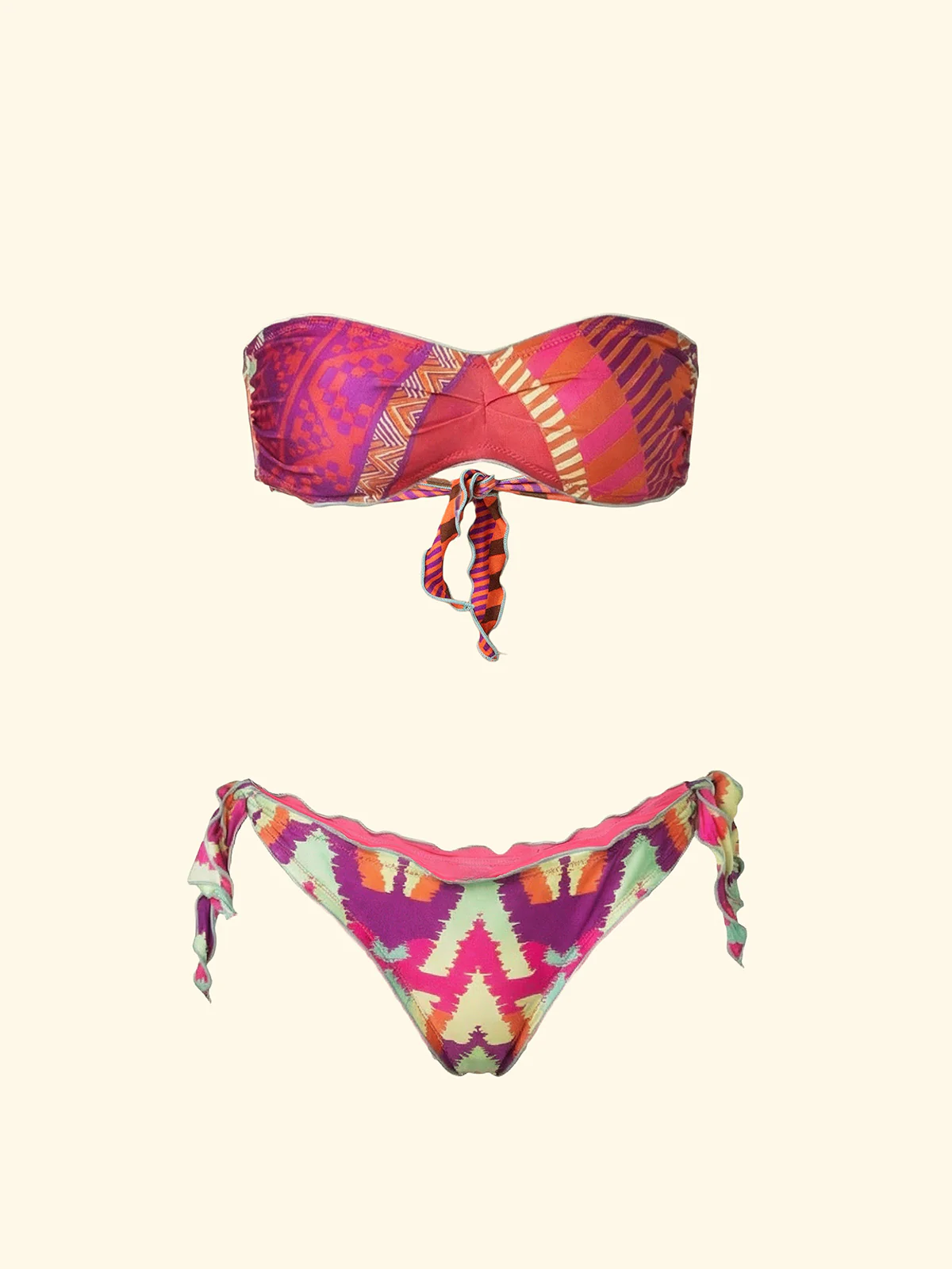 Bikini Donna F**K Fascia con Slip Regolabile Fantasia SW2602-X20 - Image 3