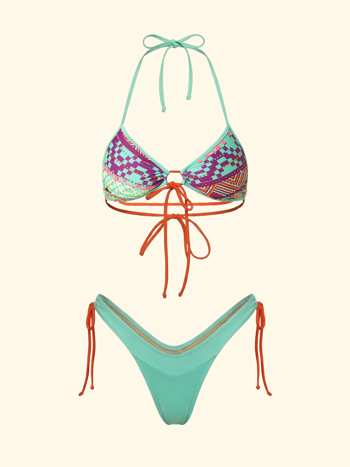 Bikini Donna F**K Fascia con Slip Regolabile Fantasia SW0251-X13 - Image 3