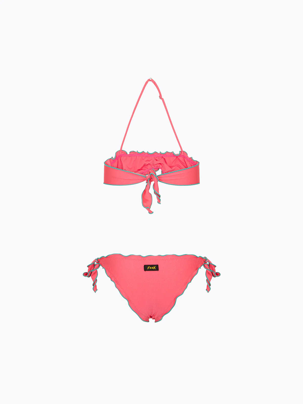 Bikini Bambina F**K Fascia con Slip Regolabile Fucsia SG0531-FX - Image 2