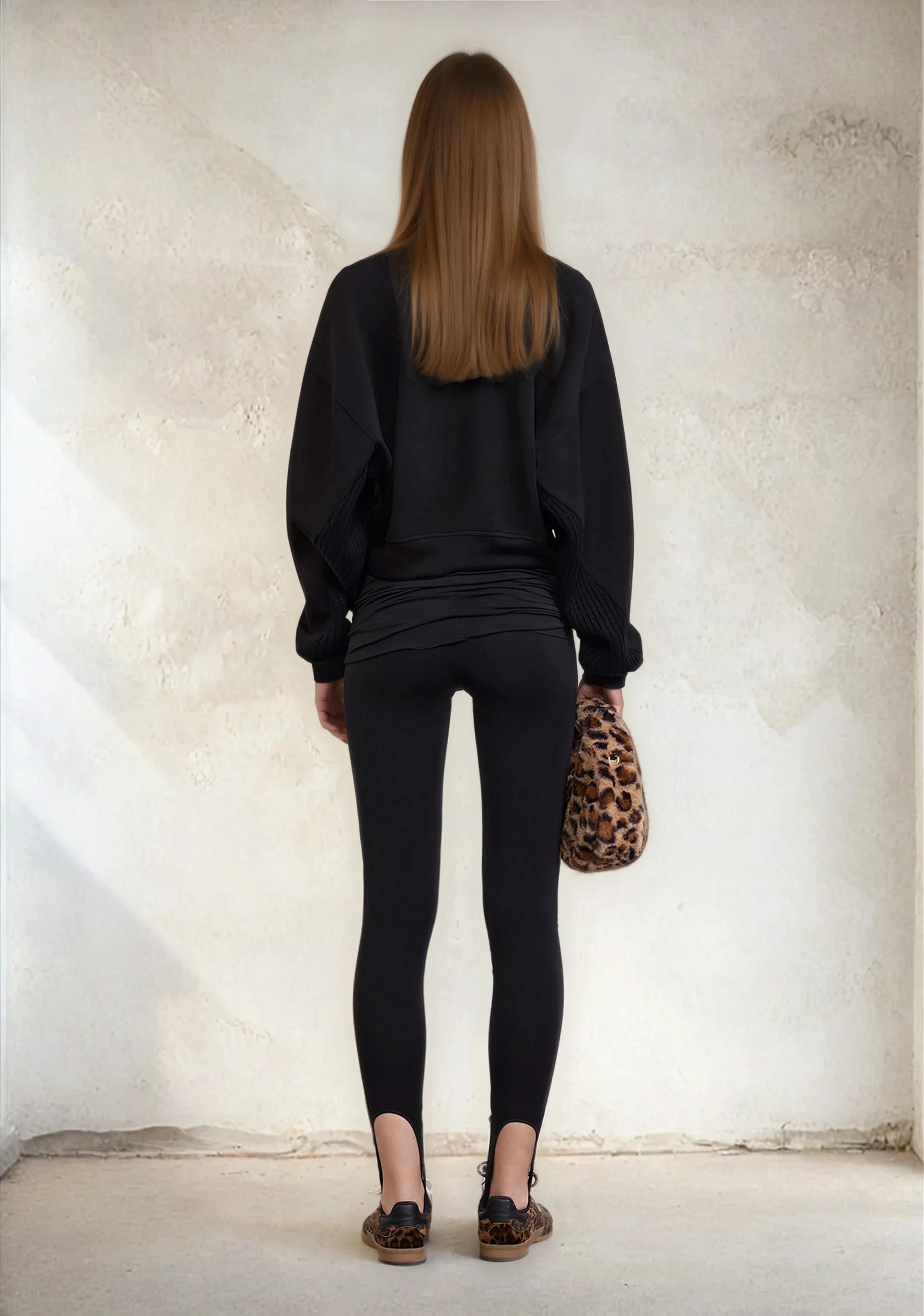 Felpa Crop Donna F**K Nera W0305-BK - Image 5