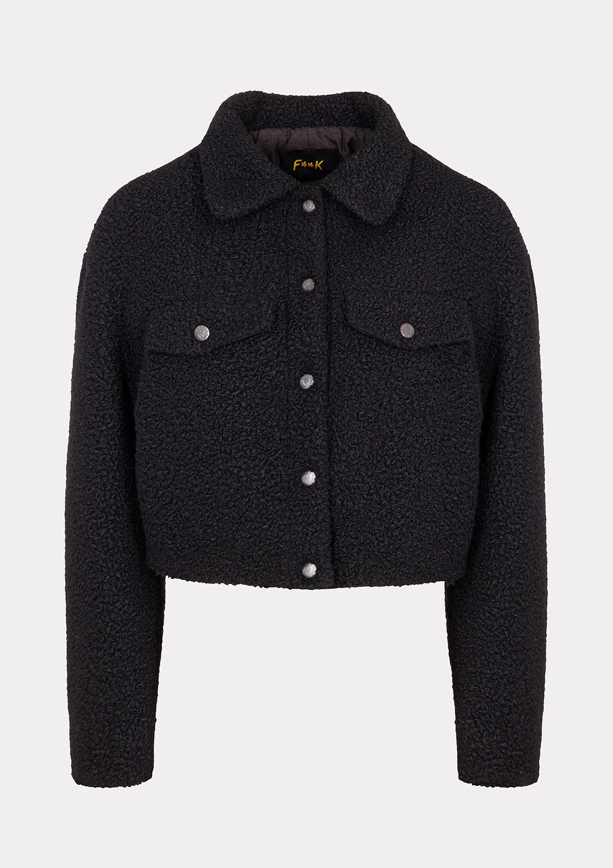 Giacca Teddy Donna F**K Nera W0105-BK - Image 4