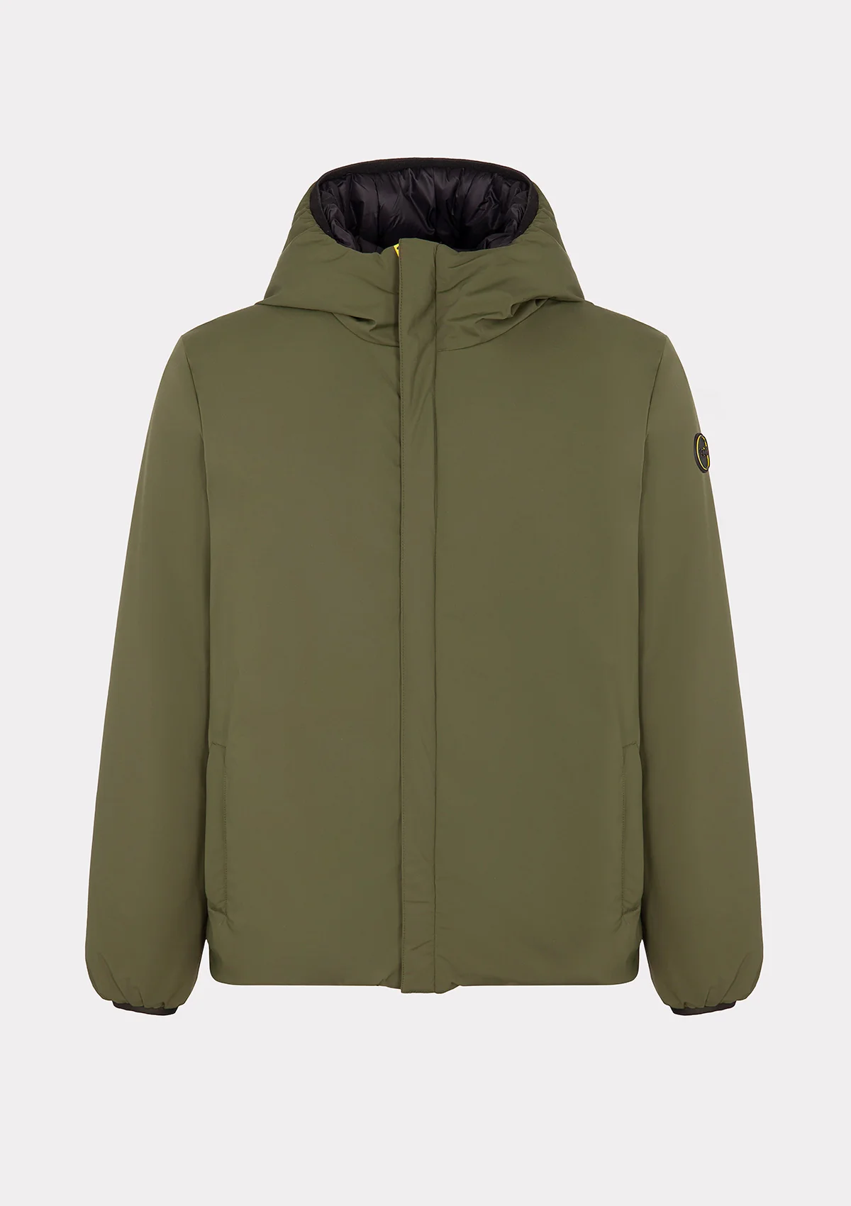 Giubotto Imbottito con cappuccio Uomo F**K Verde Militare M3201-MG - Image 5