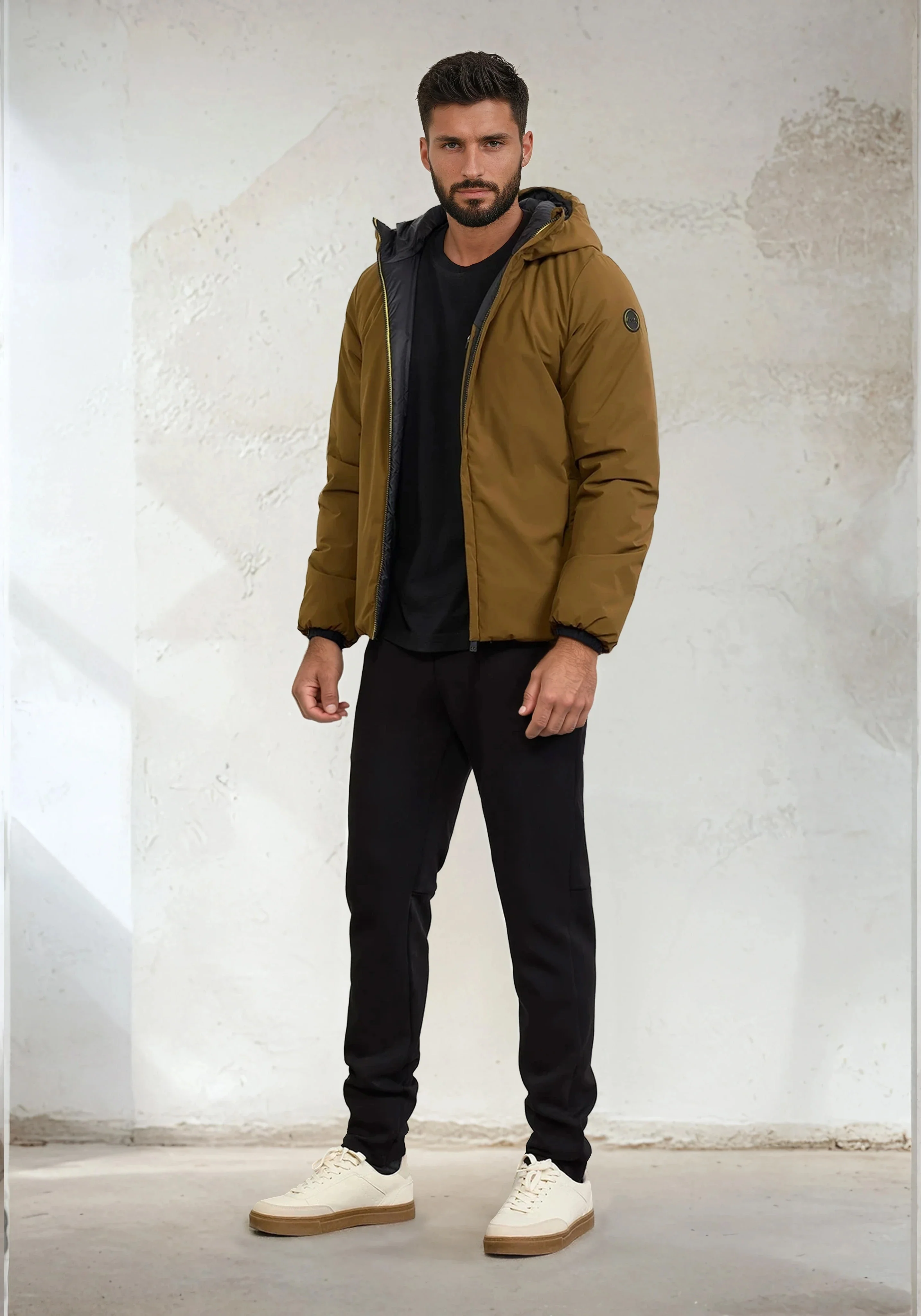 Giubotto Imbottito con cappuccio Uomo F**K Smoke M3201-SM