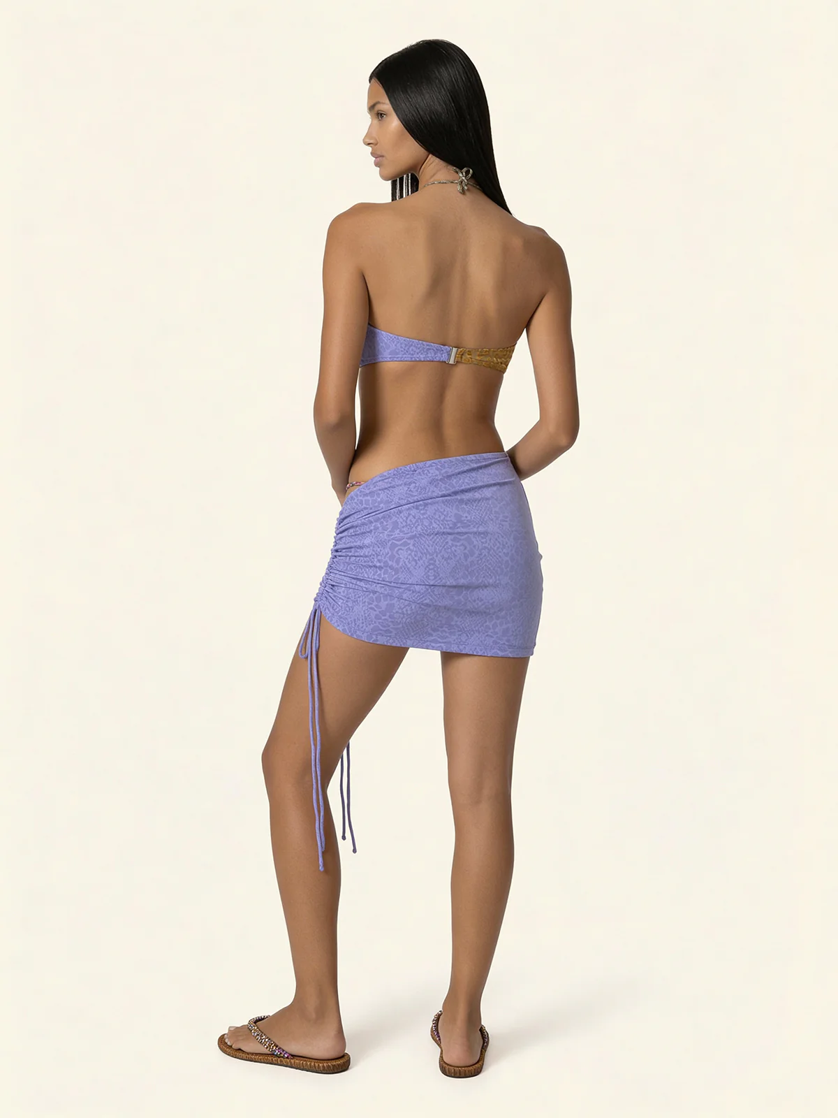 Gonna Corta Donna F**K Lilla SW0156-LC - Image 3