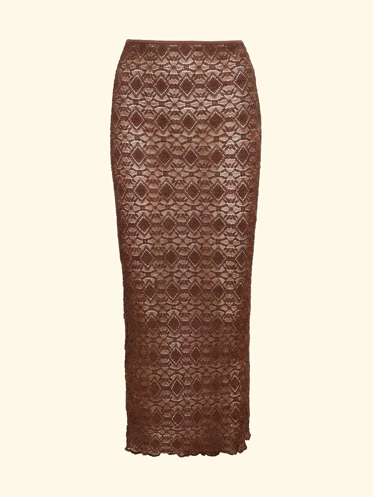 Gonna Lunga Donna F**K Marrone SW0208-BN - Image 3