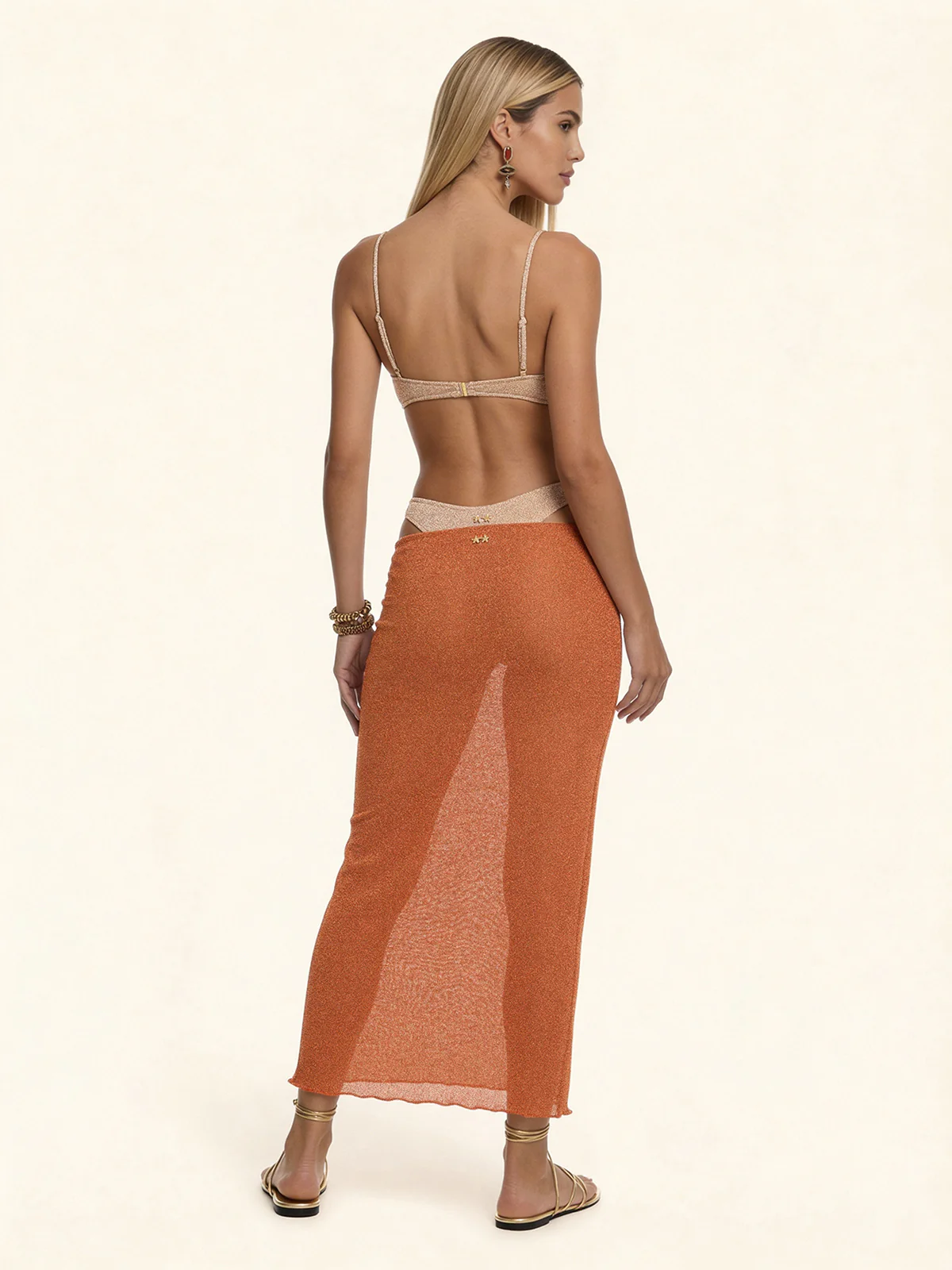 Gonna Lunga Donna F**K Arancione SW1148-OR - Image 2