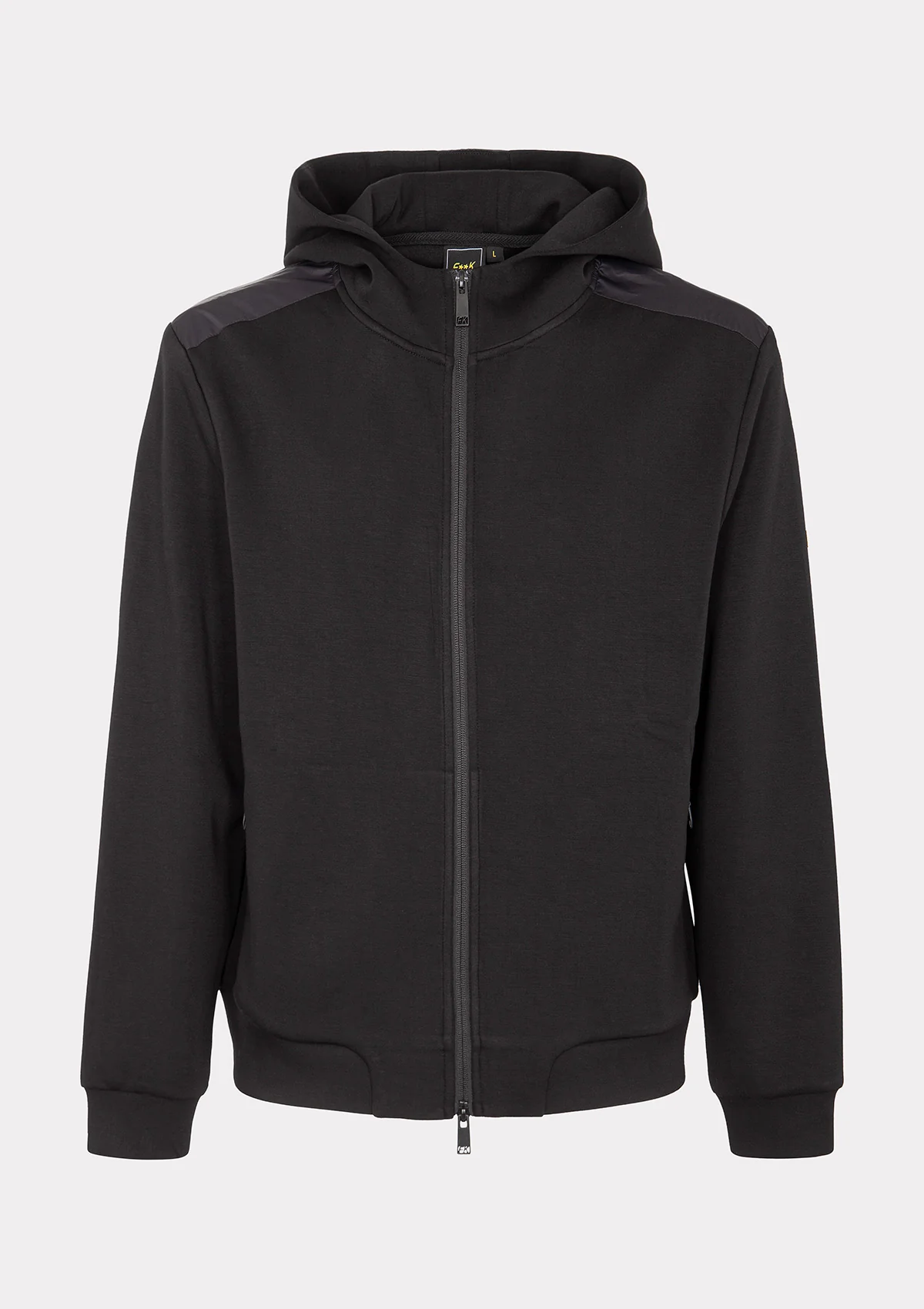 Felpa con Cappuccio Full Zip Uomo F**K Nera M3100-BK - Image 5