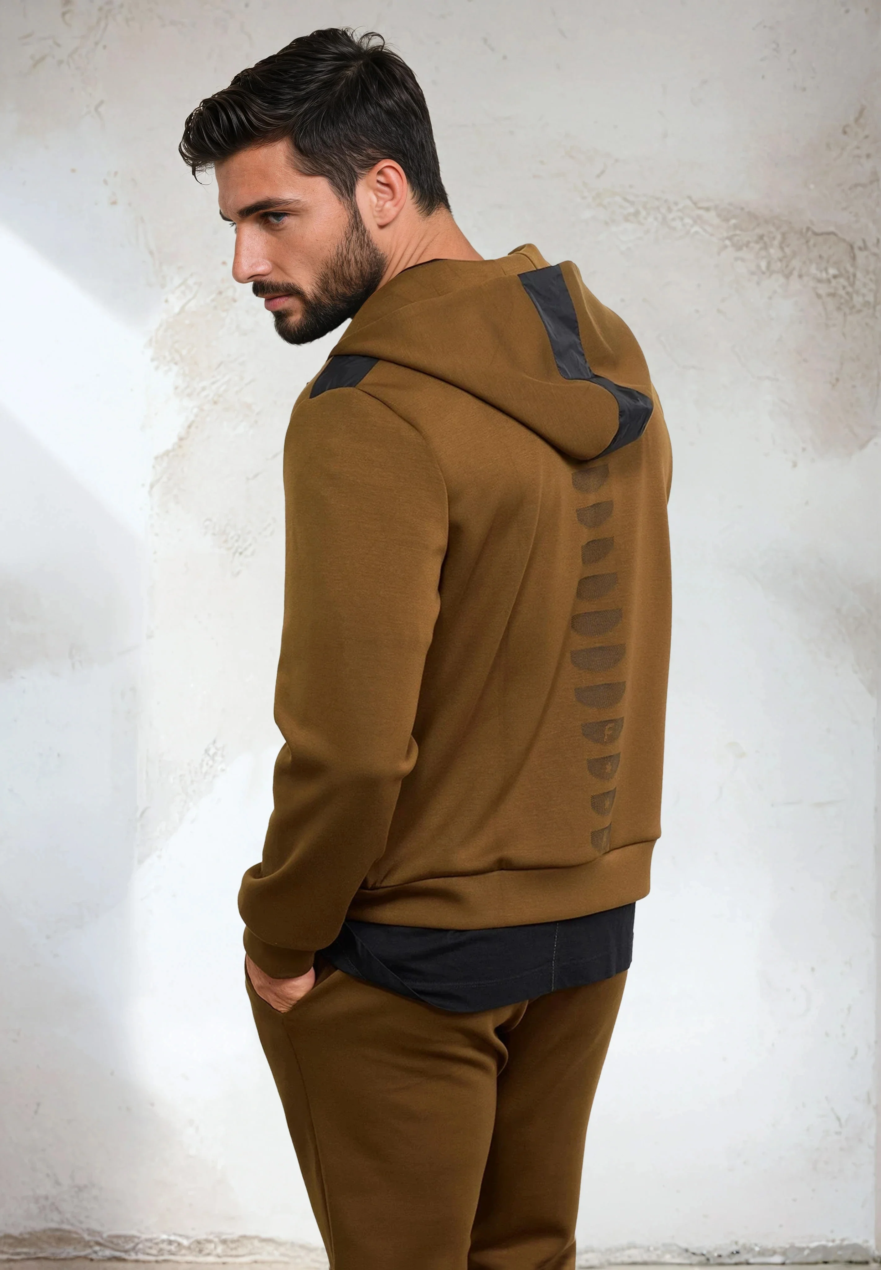 Felpa con Cappuccio Full Zip Uomo F**K Smoke M3100-SM - Image 3