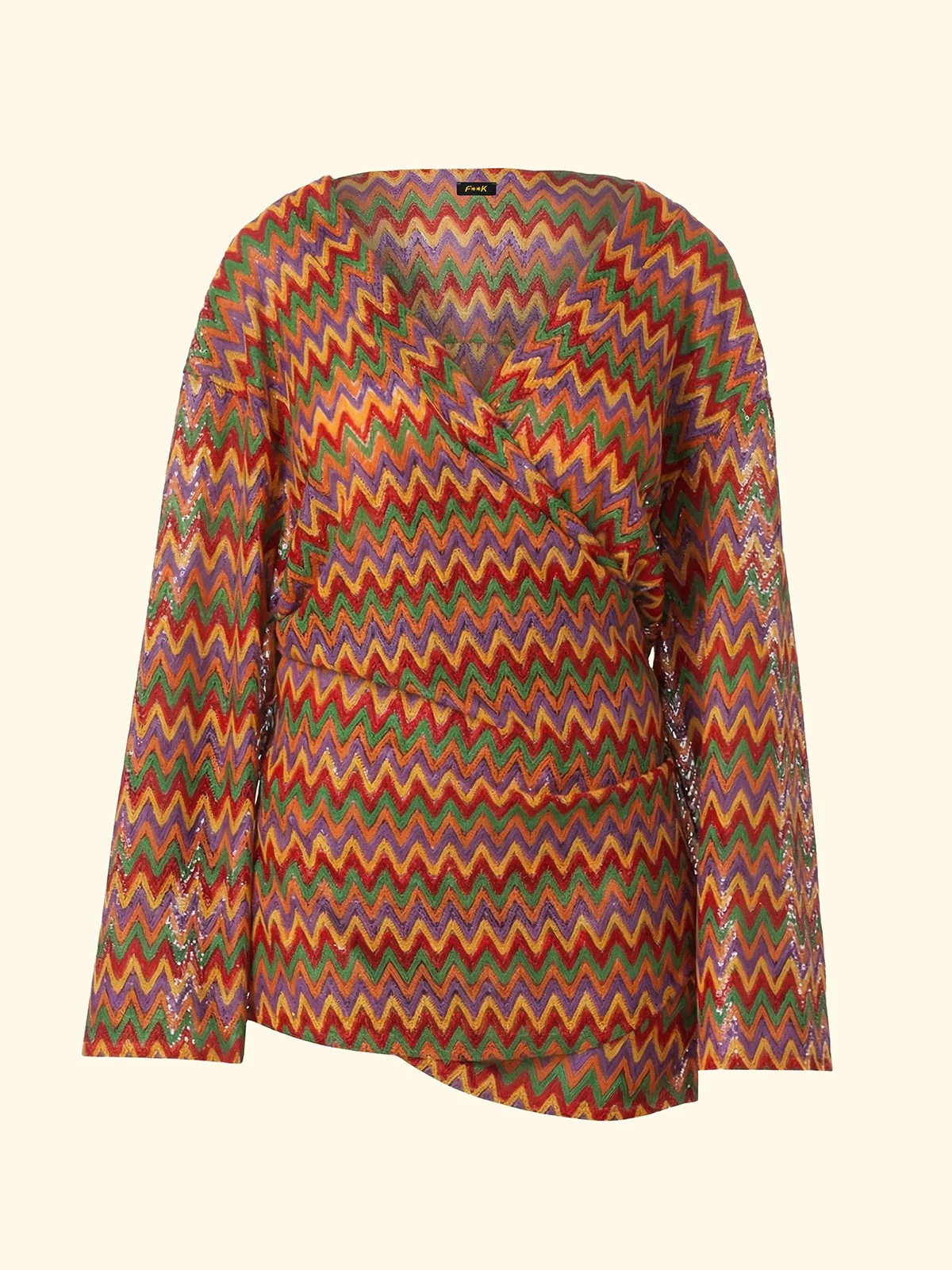 Kaftano Corto Donna F**K Multicolor SW0236-MC - Image 4