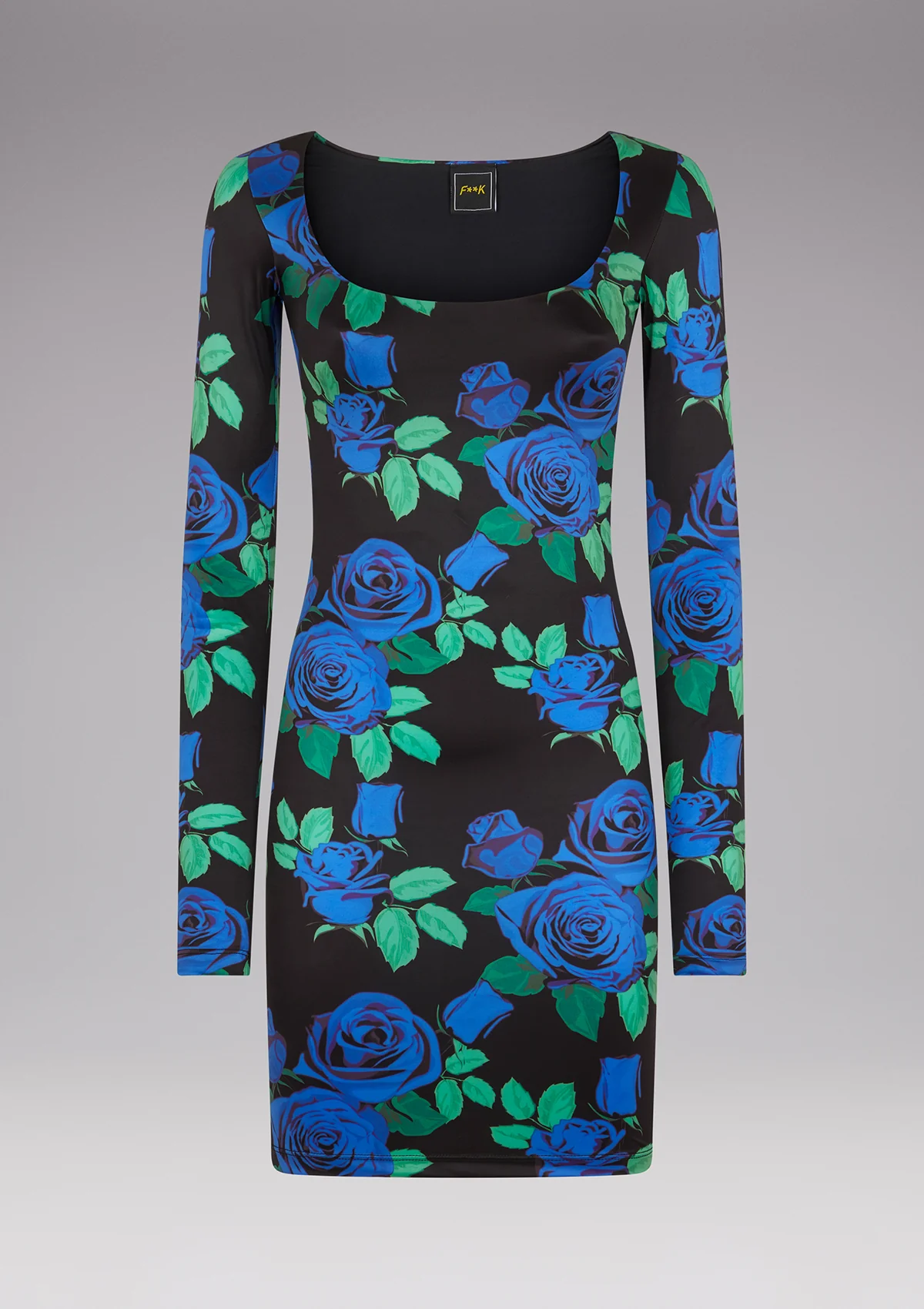 MINIDRESS SCOLLO QUADRATO FLOREALE - Image 3