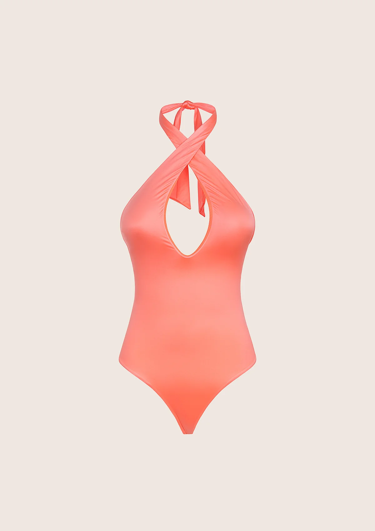 Monokini Donna F**K Corallo 1361-CR - Image 3