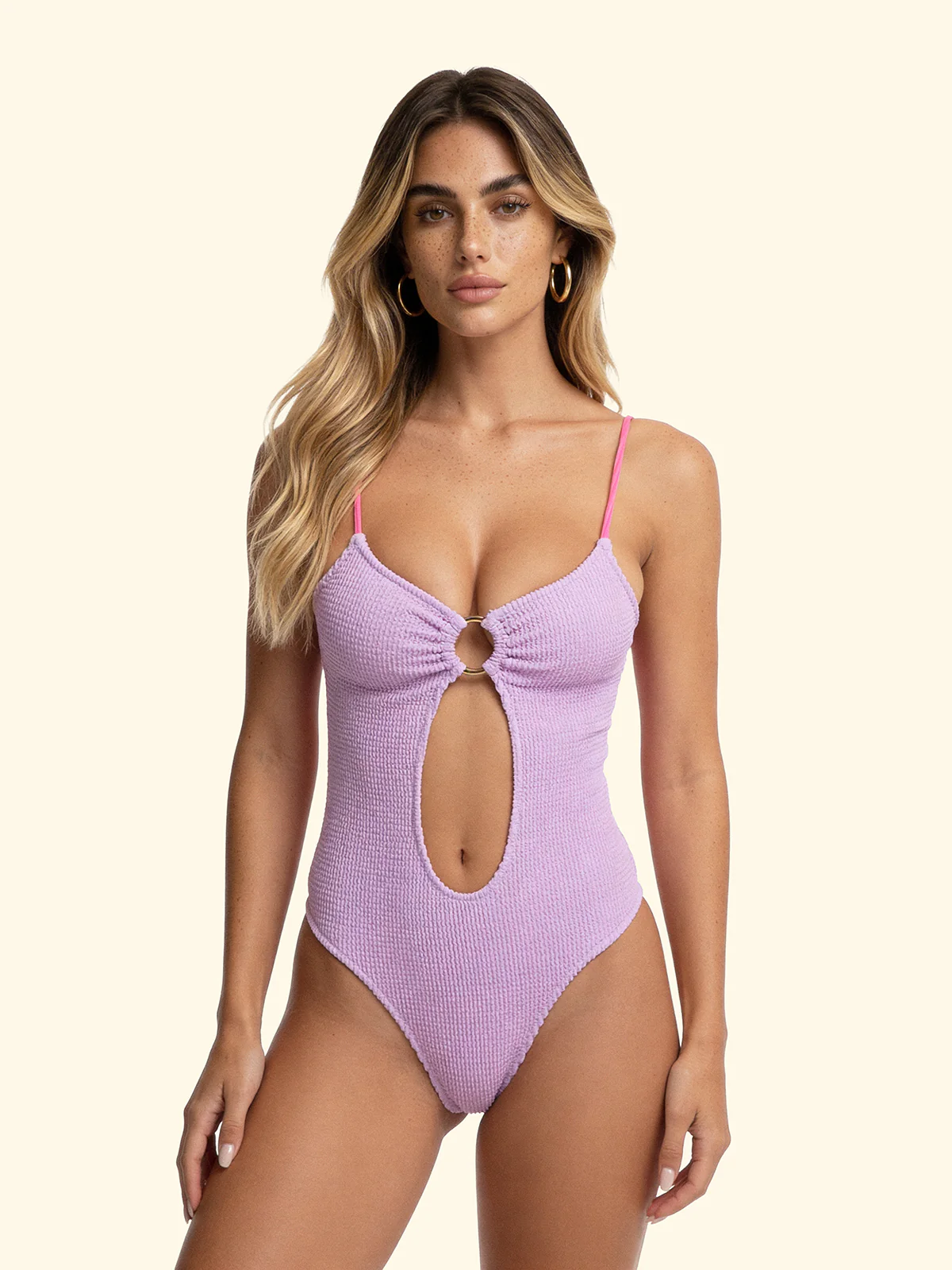 Monokini Donna F**K Lilla SW1204-LC